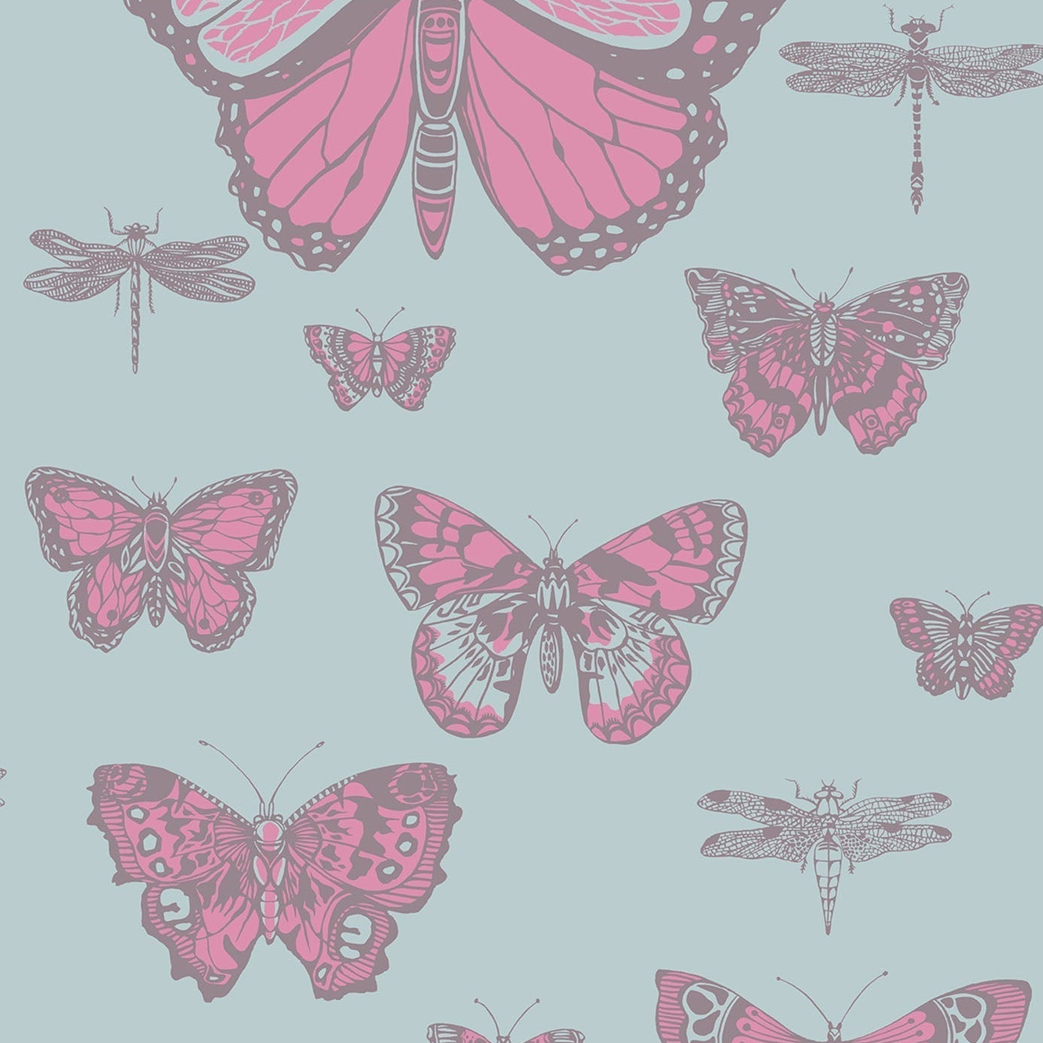 Papier peint Butterflies & Dragonflies