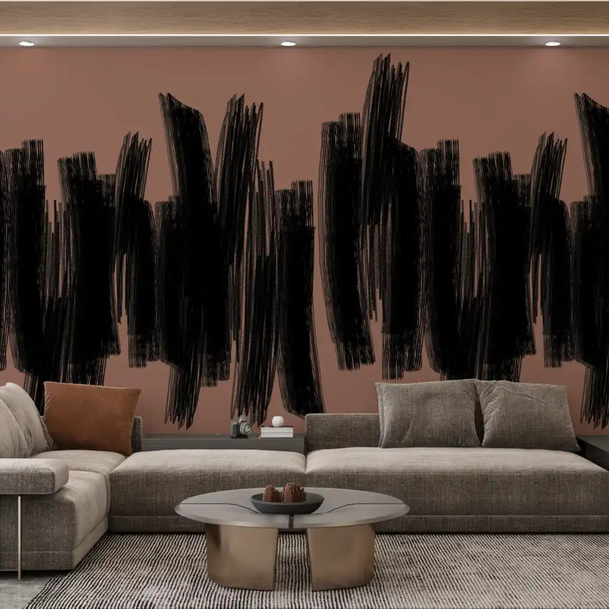 Papier Peint Fusain Carbón de Nomad Design Mural
