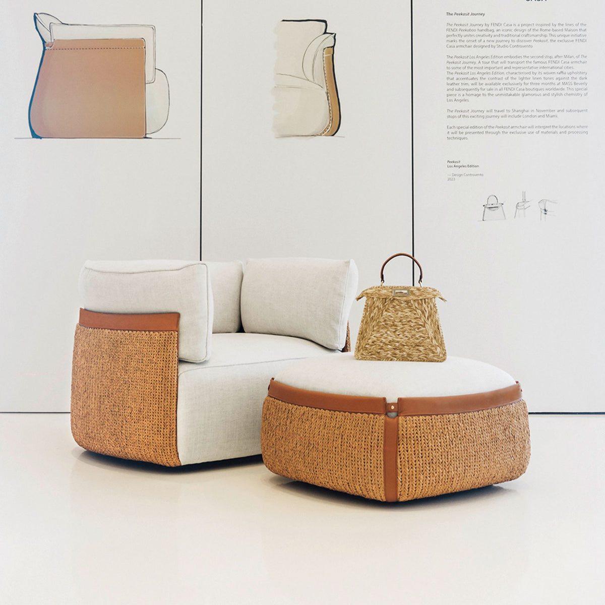 Fauteuil Peekasit Los Angeles Edition de Fendi Casa