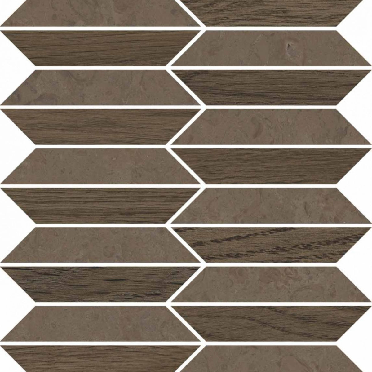 Céramique V Stone Mosaico Lozenge Brown de Versace Ceramics
