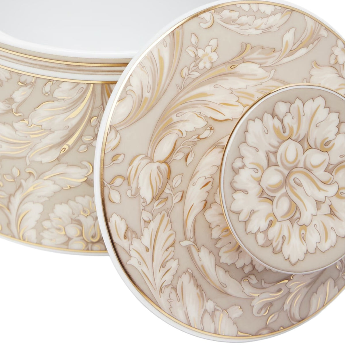 Sucrier Barocco beige de Versace Home