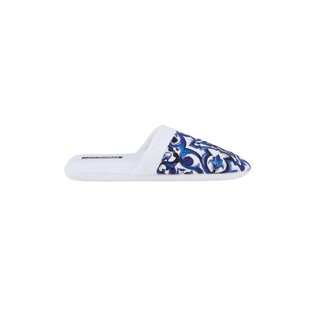 Chaussons en coton éponge Blu Mediterrano de Dolce & Gabbana Casa