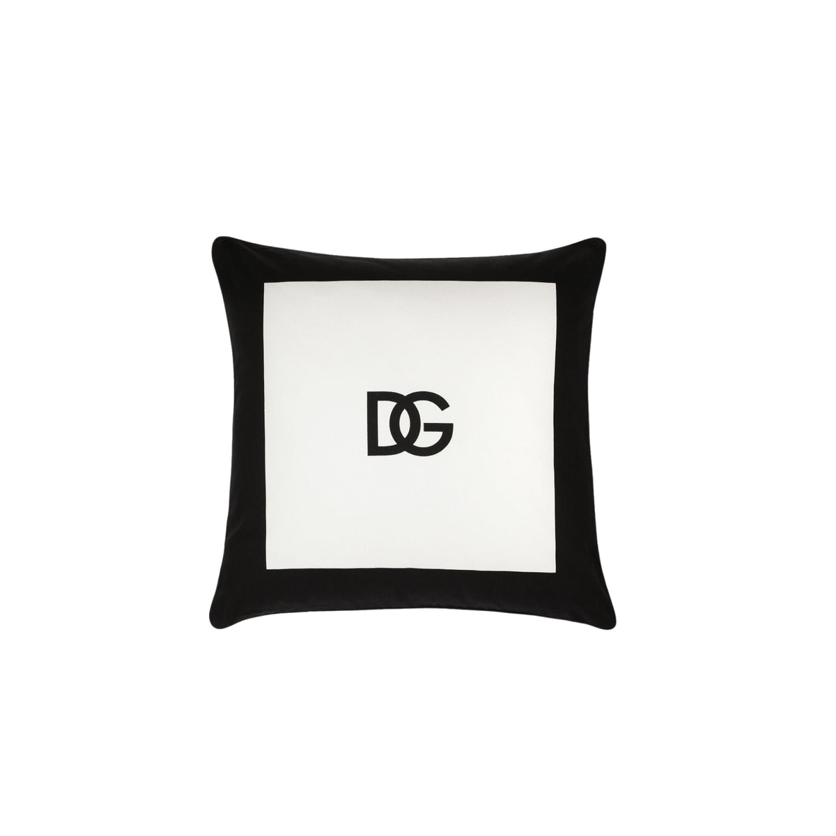 Coussin en gabardine DG Logo de Dolce & Gabbana Casa