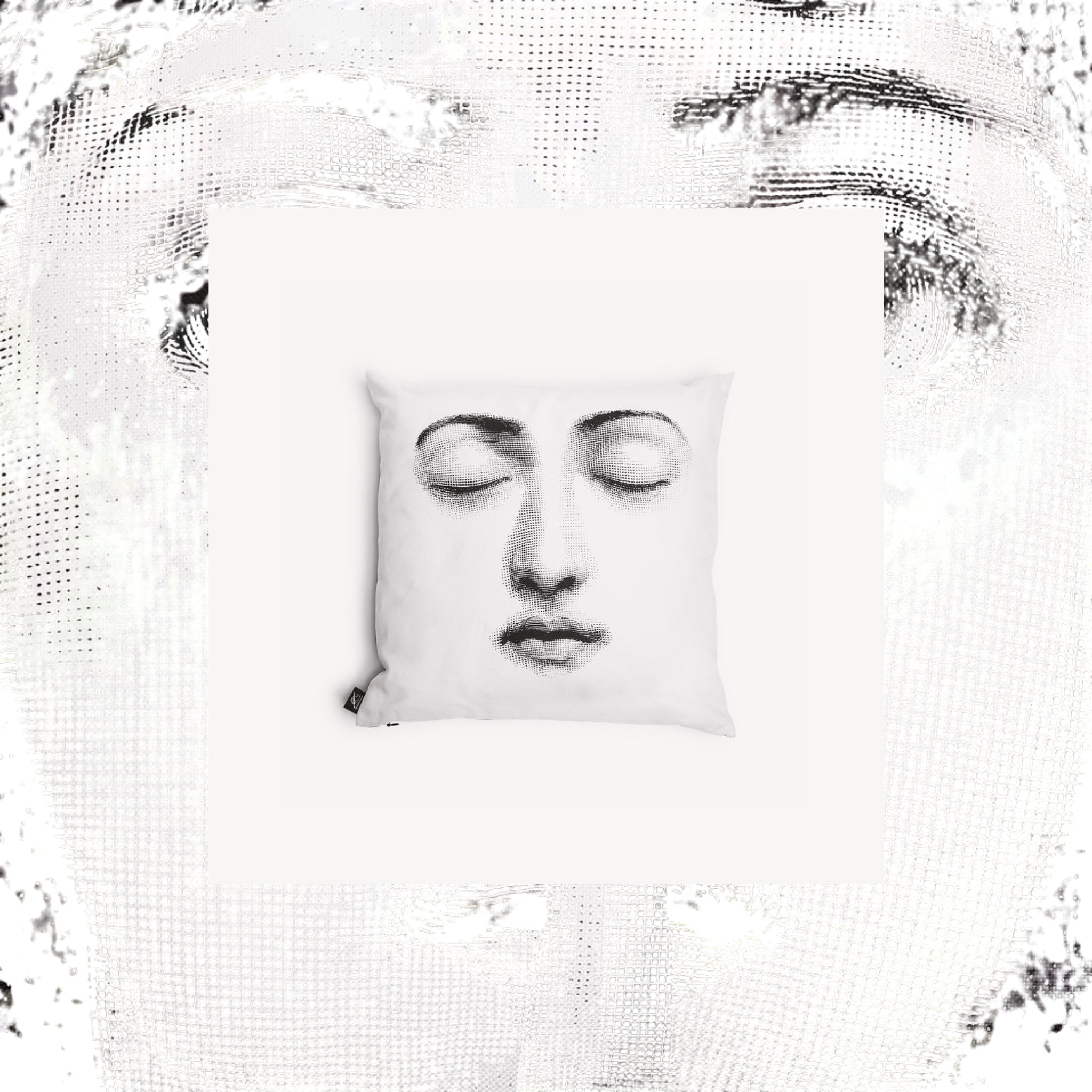 Coussin Fornasetti Silenzio – Tema e Variazioni de Fornasetti | Maison Territo