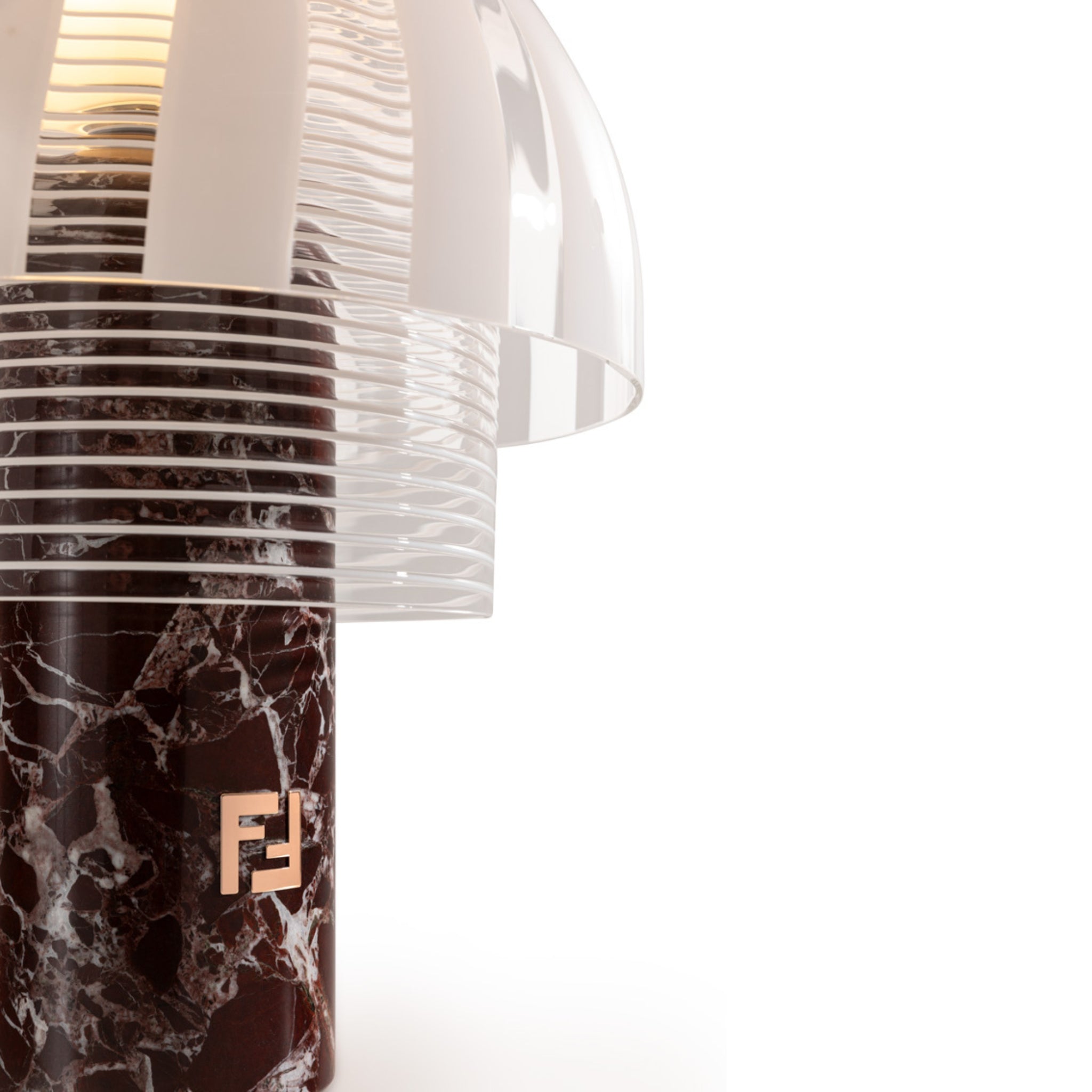 Lampe de table Dame Filigrana Rouge-Blanc de Fendi Casa