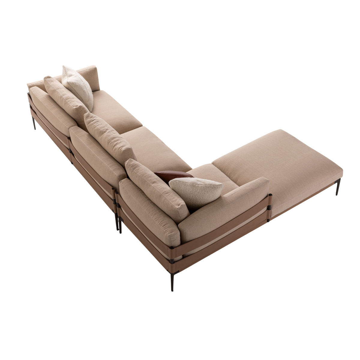 Canapé modulaire F-Stripes de Fendi Casa