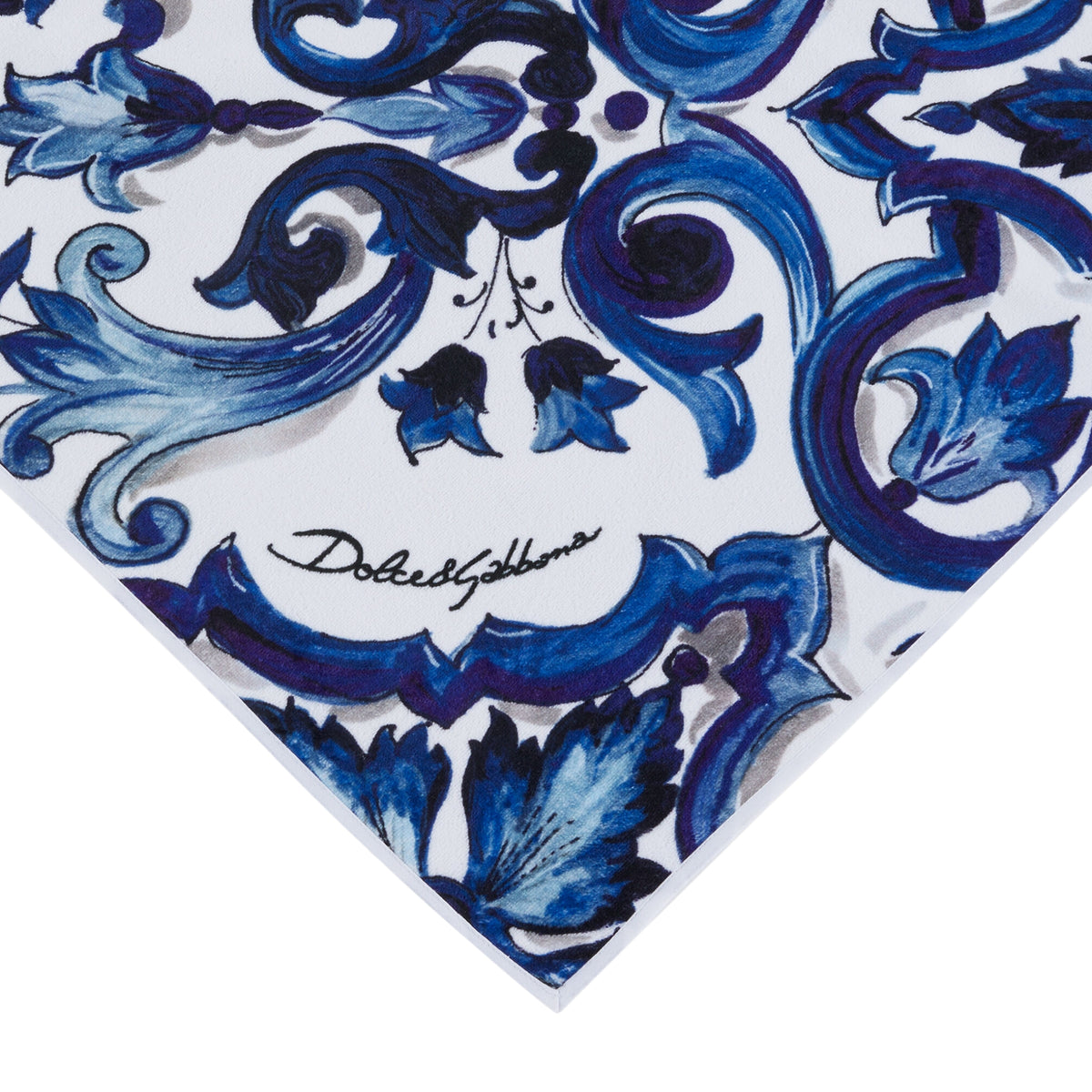 Serviette de main en coton éponge Blu Mediterraneo de Dolce & Gabbana Casa