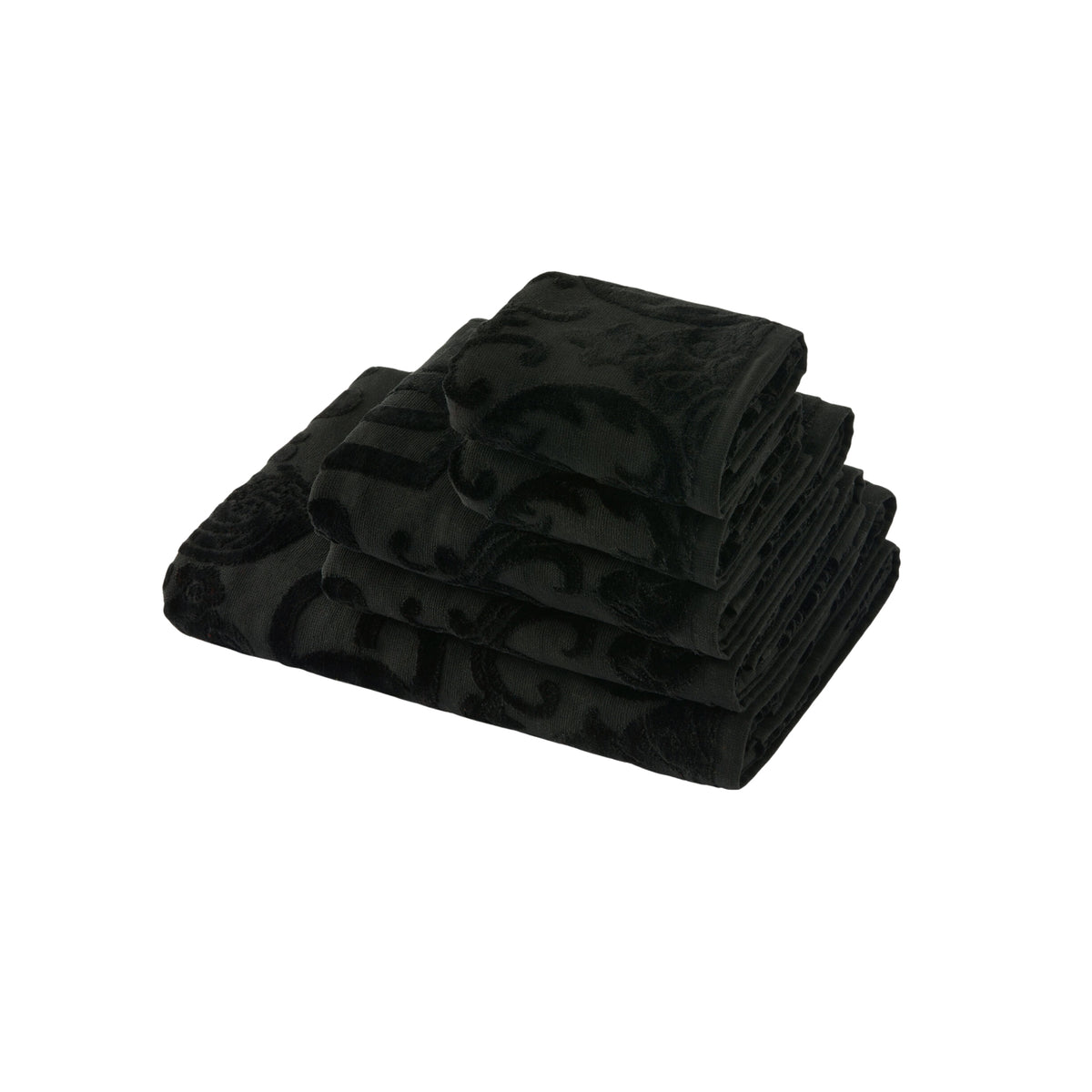 Set de 5 serviettes en coton noir de Dolce & Gabbana Casa