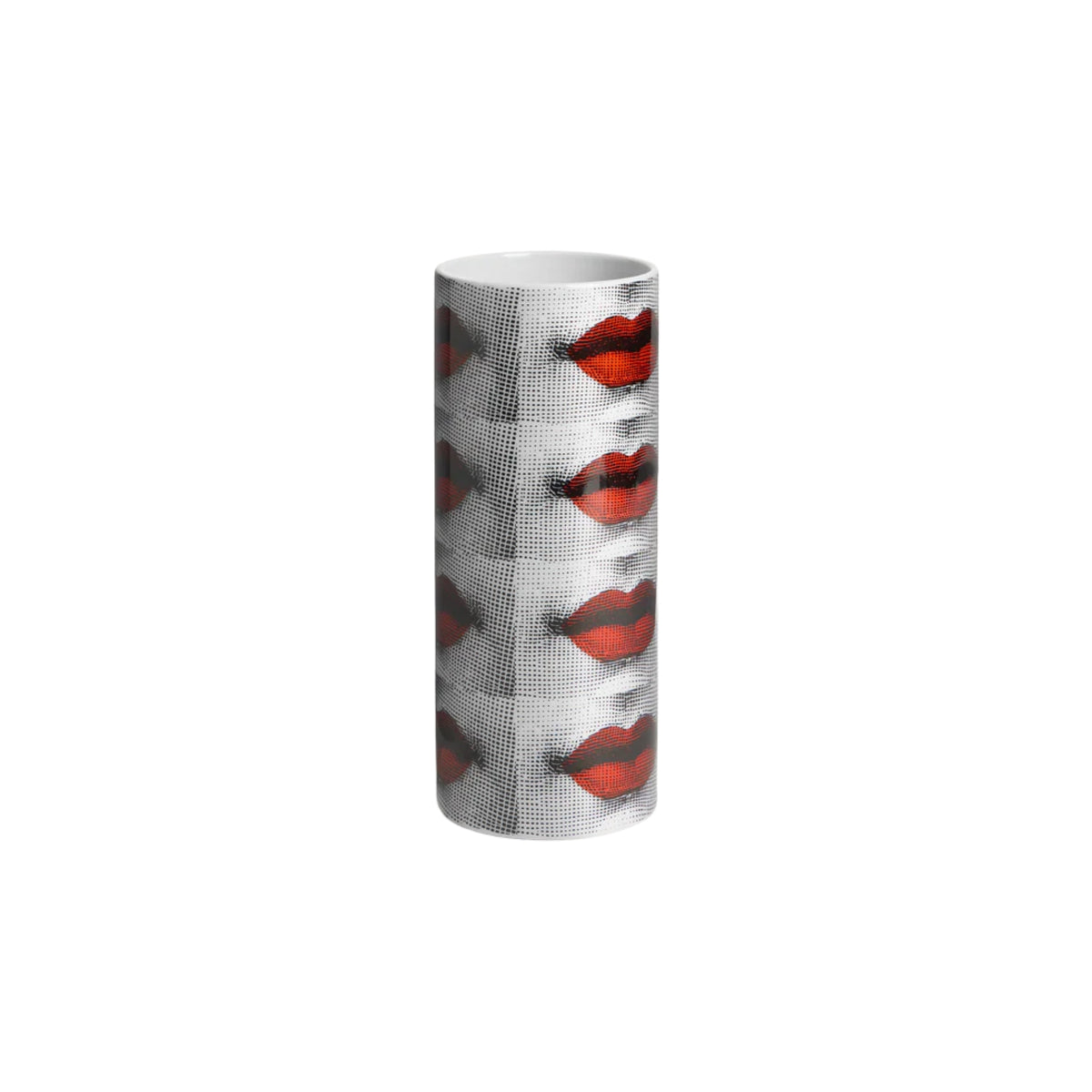 Petit vase cylindrique Fornasetti Bocche de Fornasetti | Maison Territo