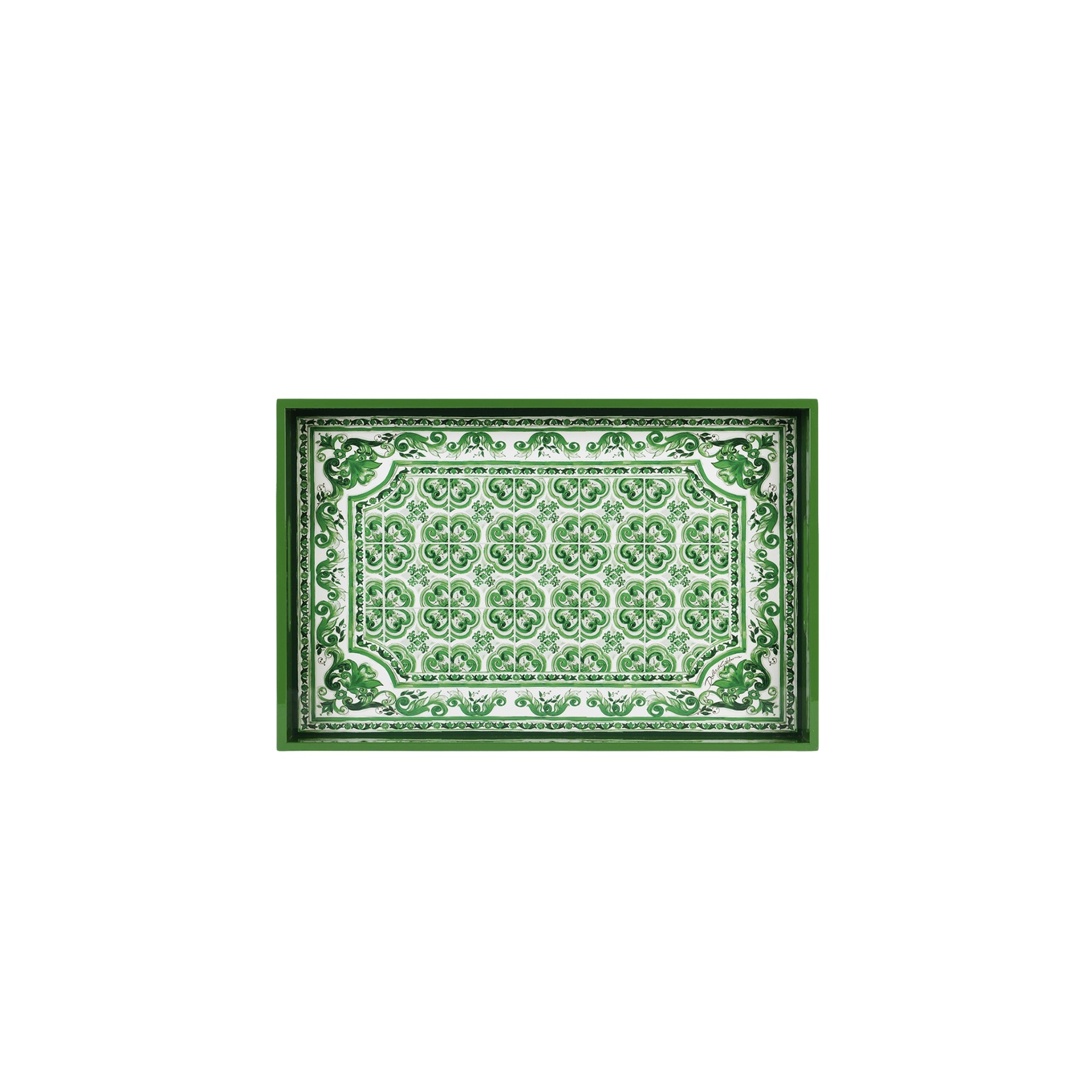 Plateau Verde Maiolica de Dolce & Gabbana Casa