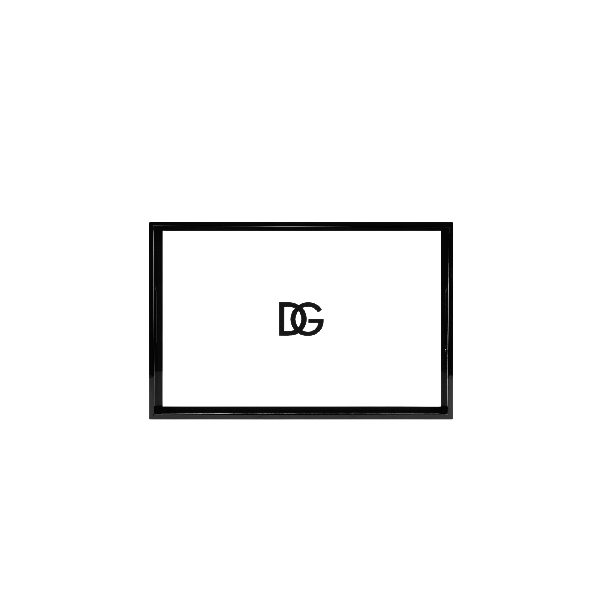 Plateau rectangulaire en bois DG logo de Dolce & Gabbana Casa