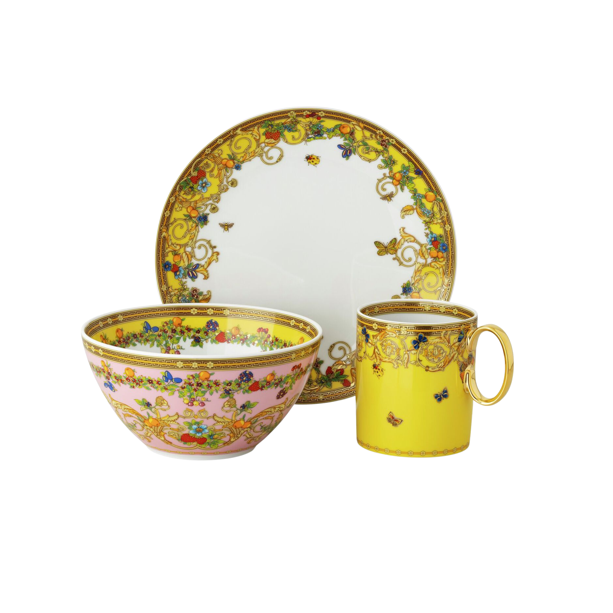 Set petit-déjeuner 3 pièces Le Jardin de Versace 30 Ans | Maison Territo