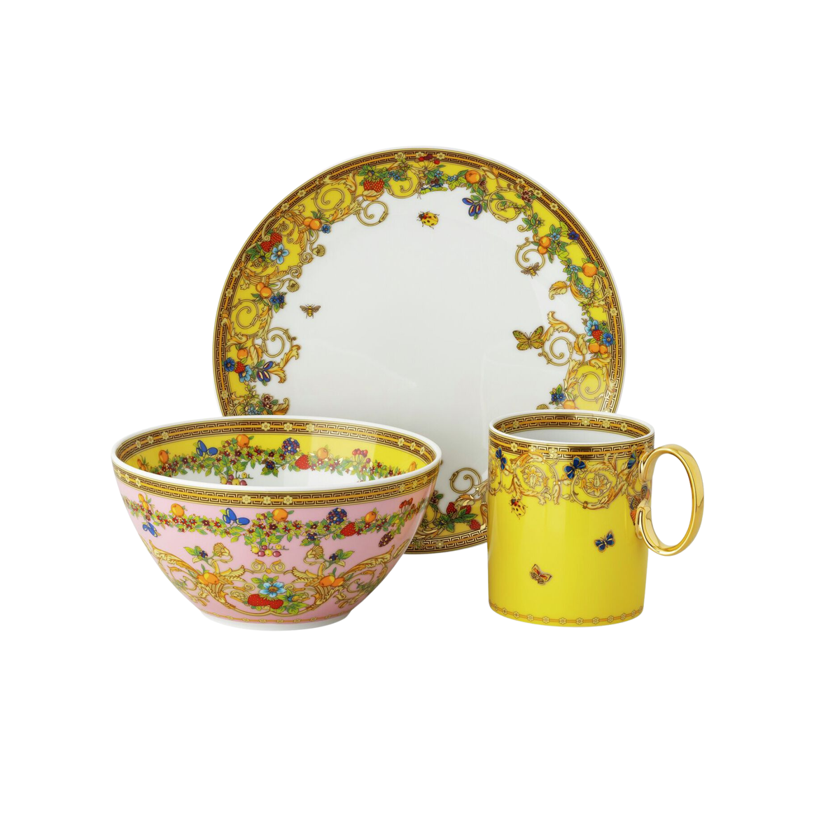 Set petit-déjeuner 3 pièces Le Jardin de Versace 30 Ans | Maison Territo
