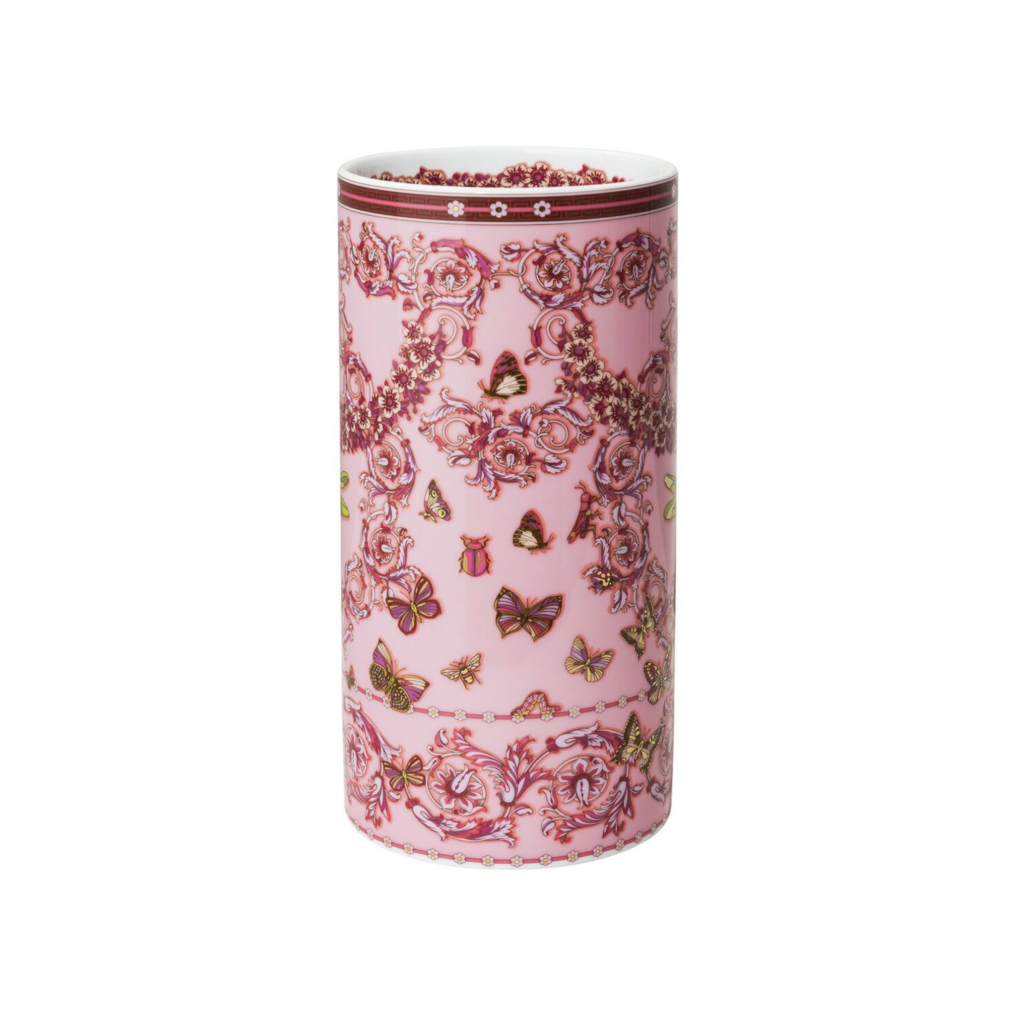 Vase Le Jardin de Versace 30 Ans – Porcelaine cylindrique | Maison Territo