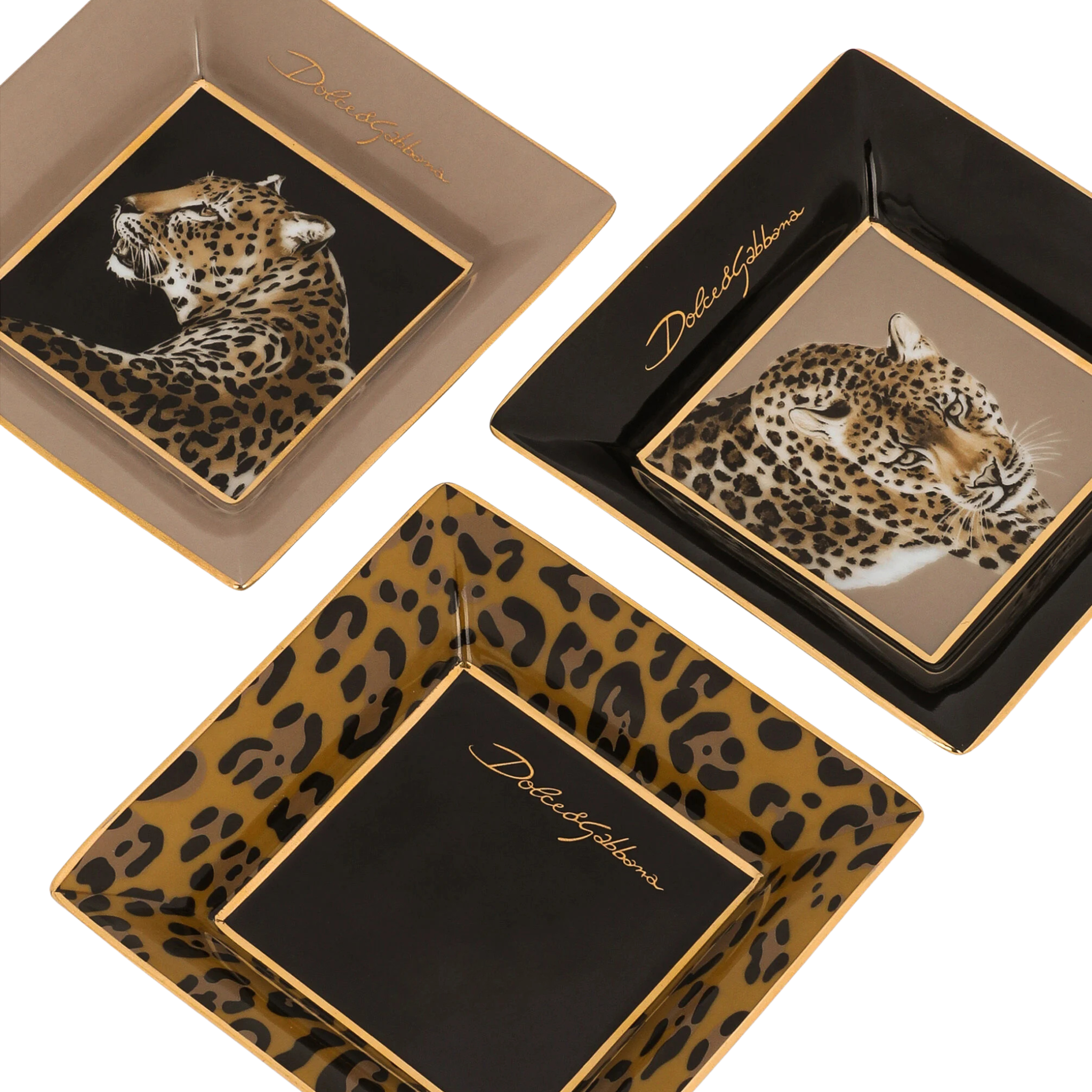 Set de 3 plateaux en porcelaine de Dolce & Gabbana Casa