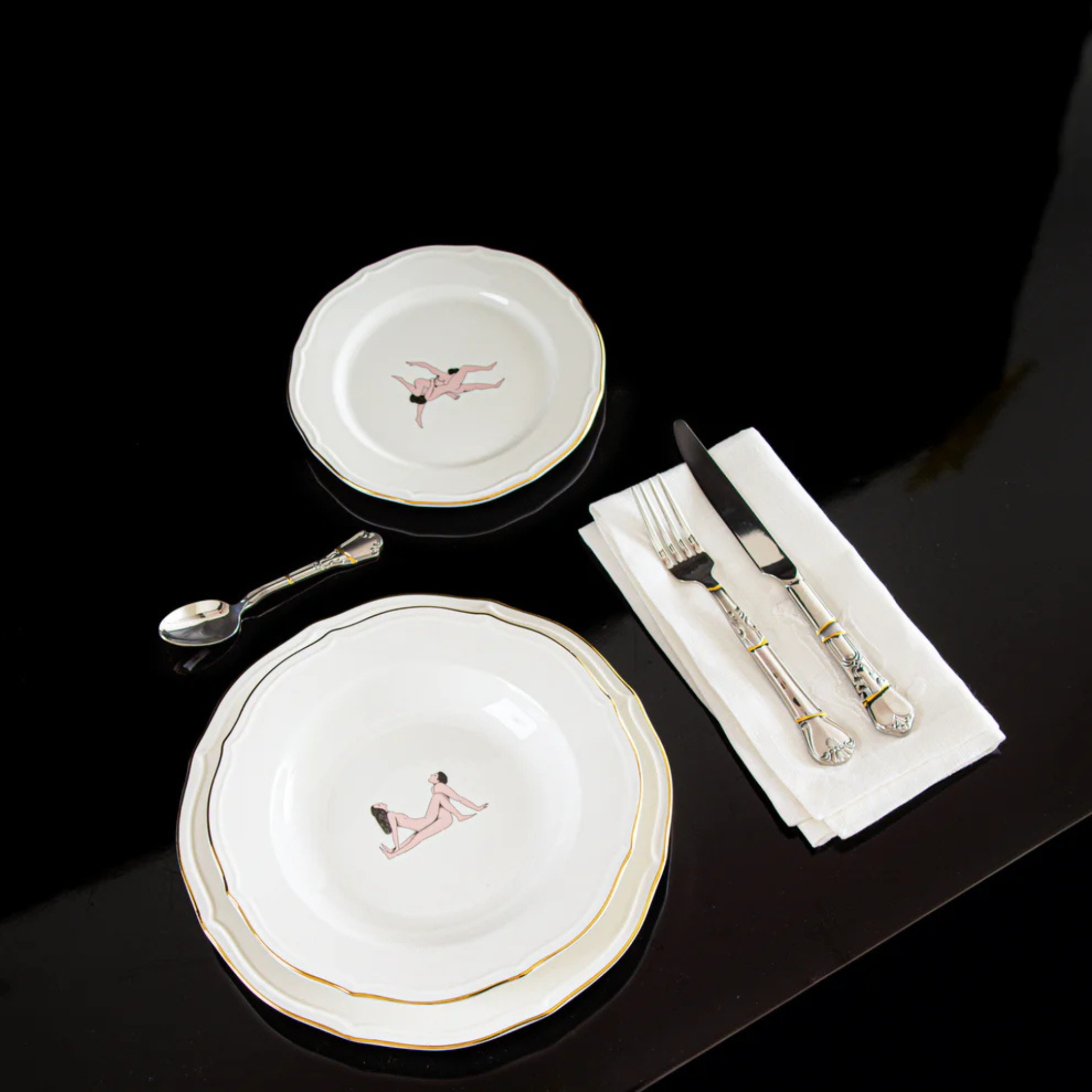 Assiette à dessert  creuse Kintsugi 02 de Seletti | Maison Territo
