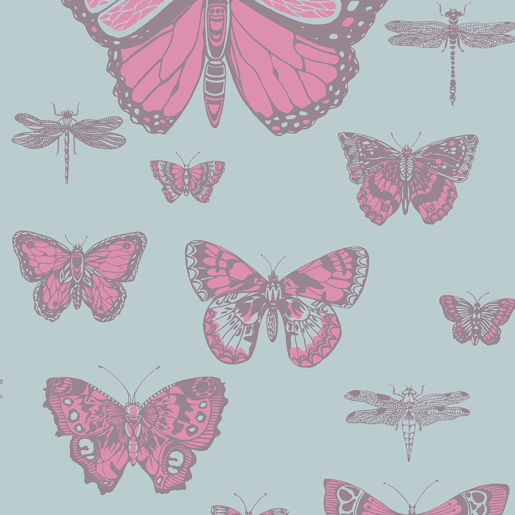 Papier peint Butterflies & Dragonflies
