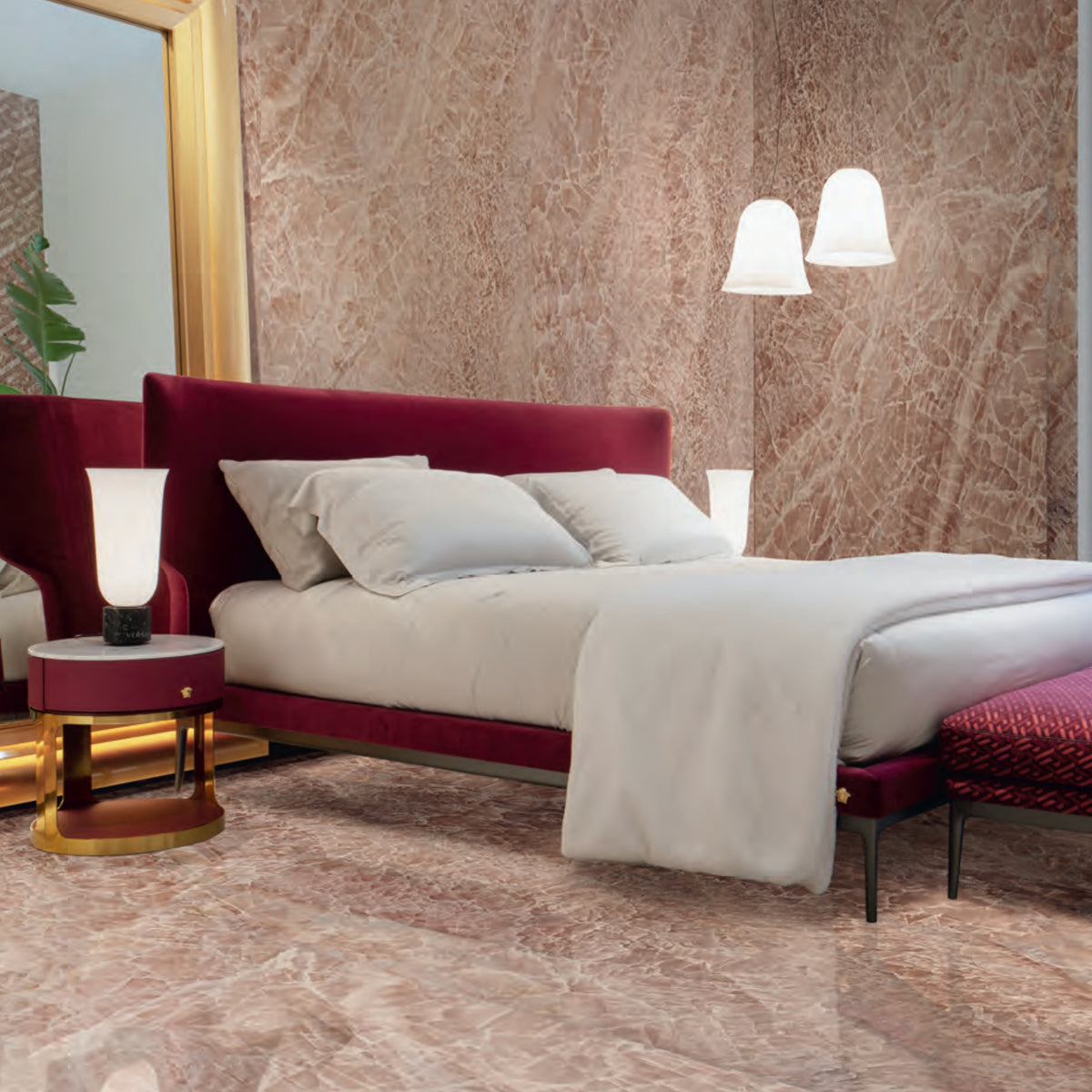 Céramique Cristallo Rosa Collection Gemstone de Versace Ceramics