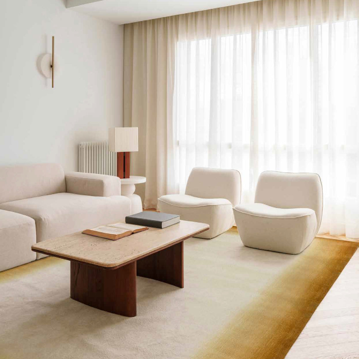 Tapis Halo Dawn Gold de Mohebban Milano