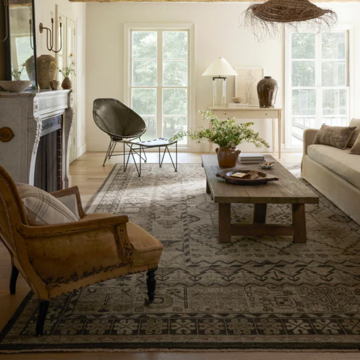 Tapis Heirloom Bone de Loloi
