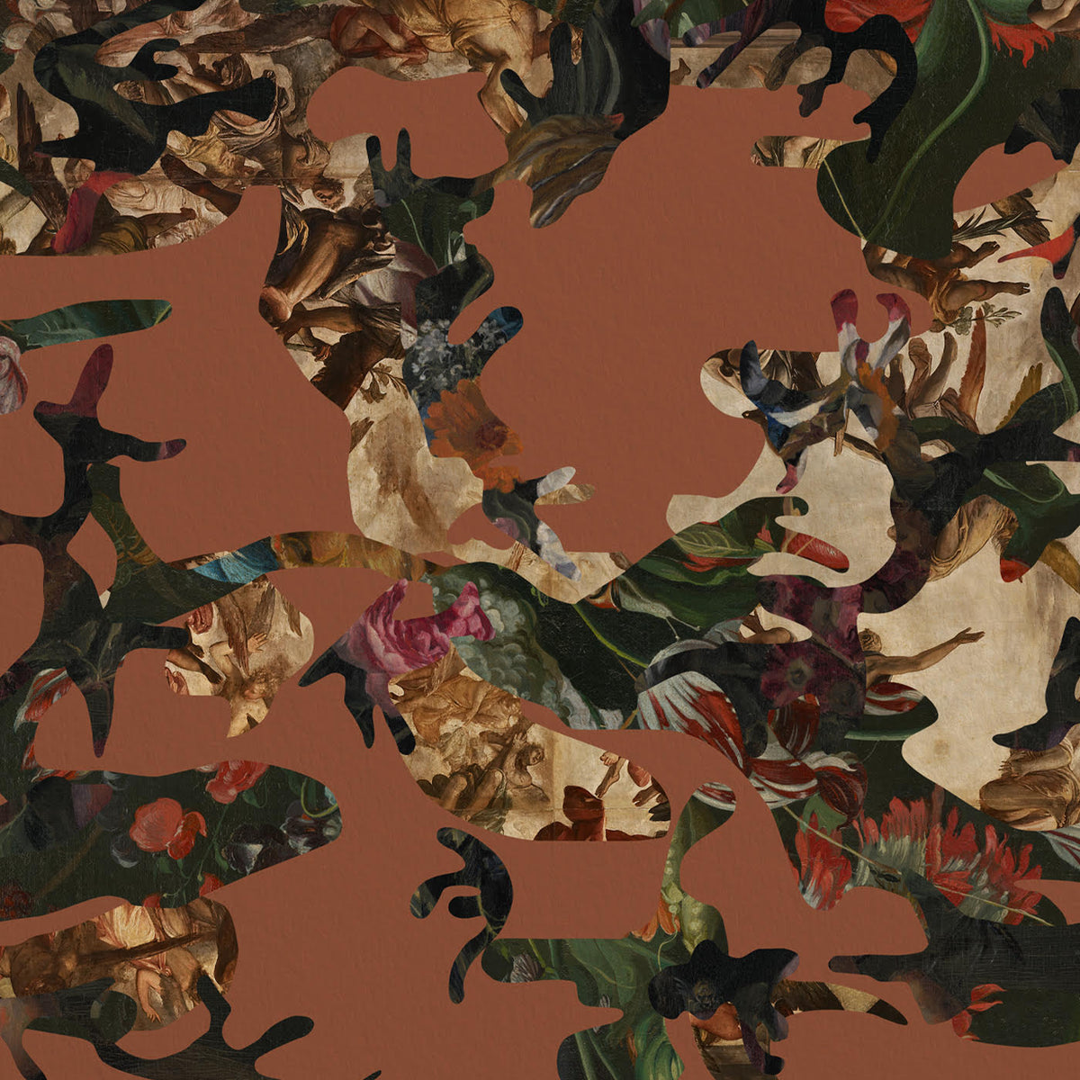 Papier peint Hidden in Plain Sight Marsala de MarVoix