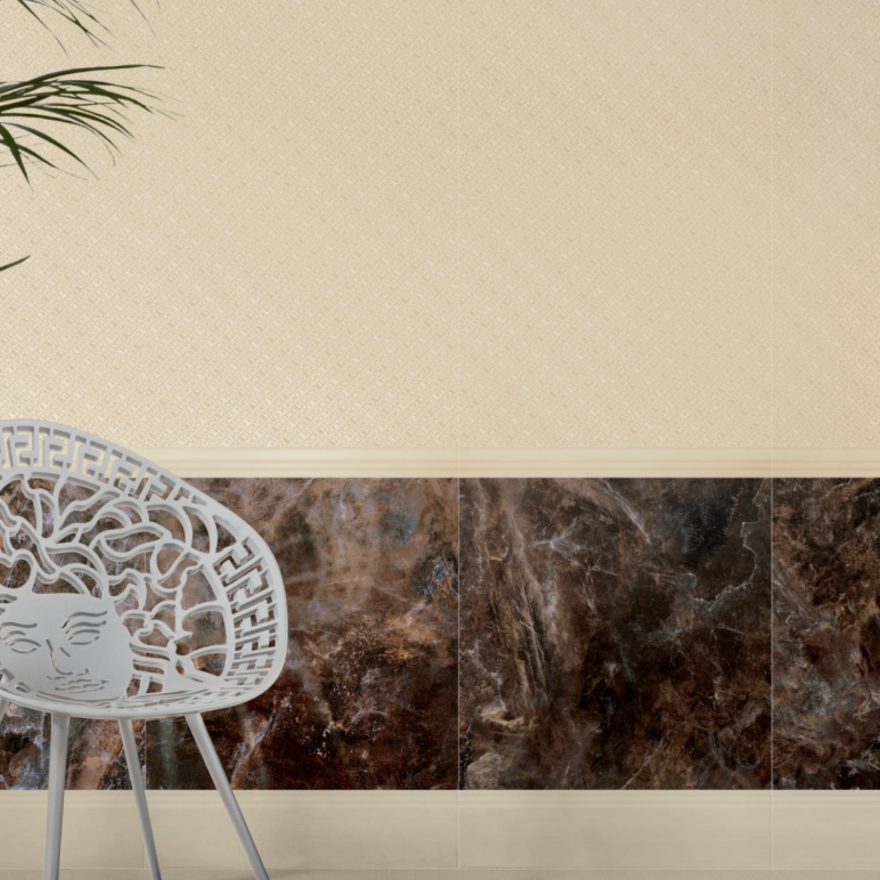 Céramique Icons Logo Cream de Versace Ceramics