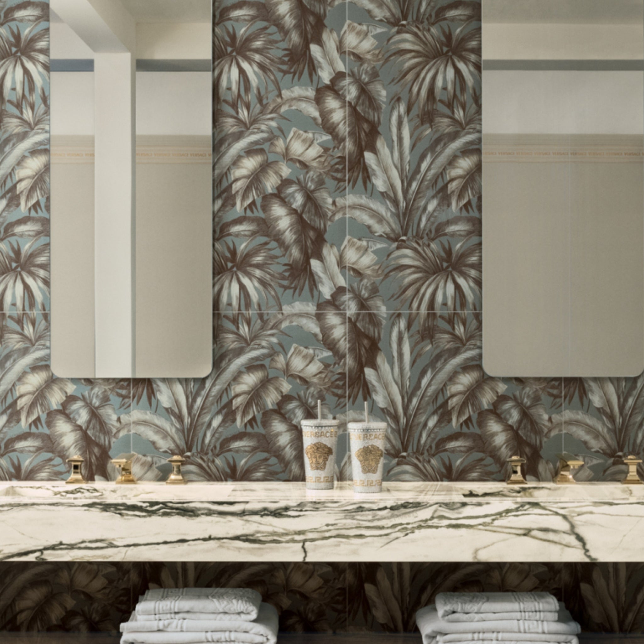 Céramique Palm Sage de Versace Ceramics