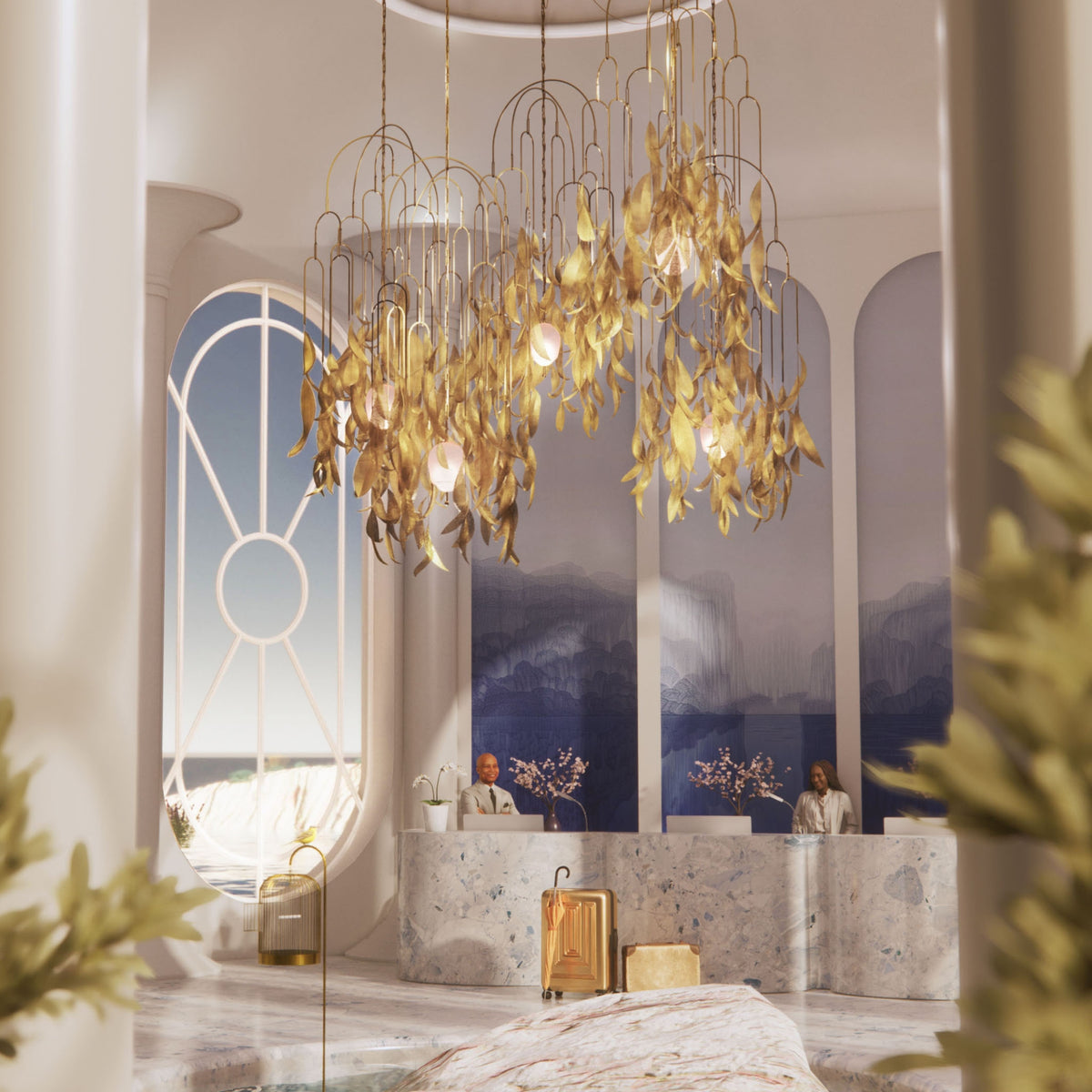 Luminaire suspendu Saule - L - 05 de Larose Guyon