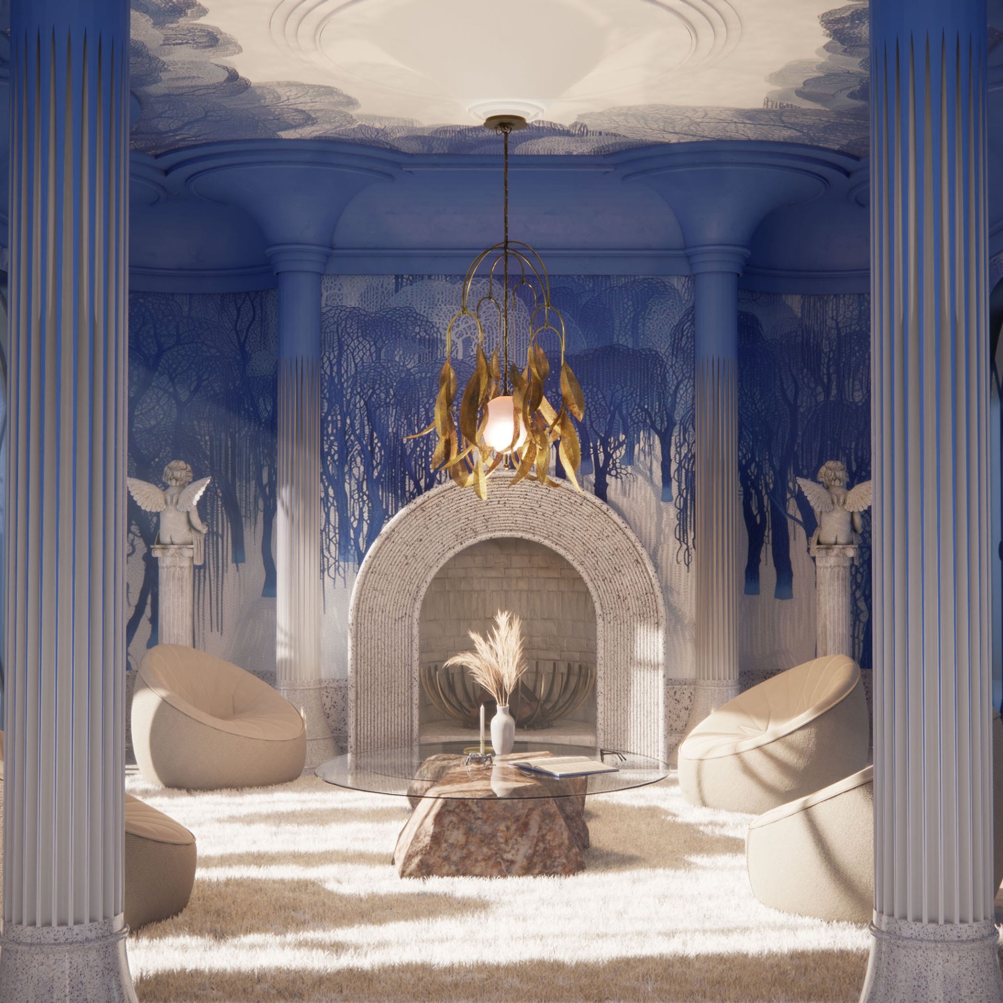 Luminaire suspendu Saule - S - 01 de Larose Guyon