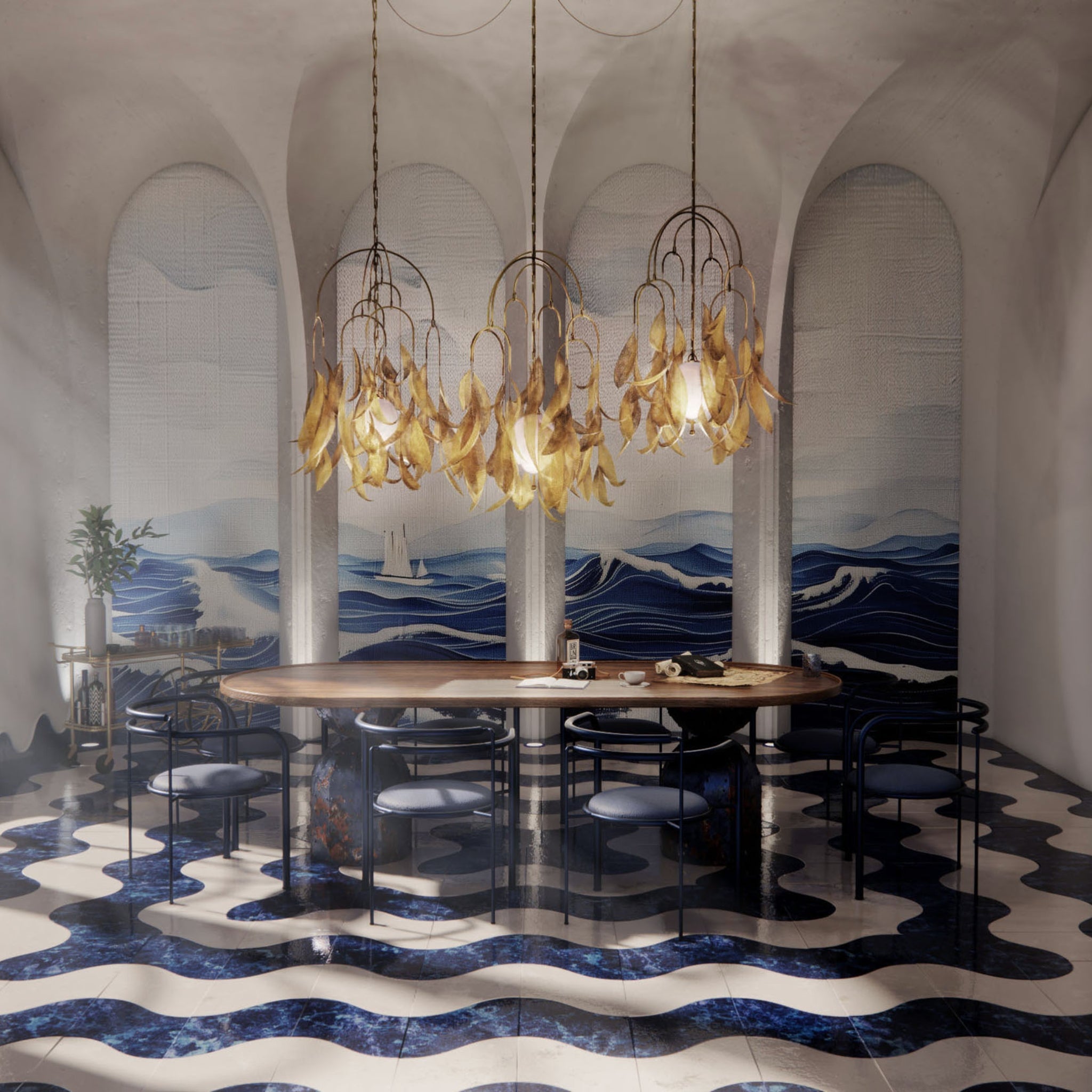 Luminaire suspendu Saule - S - 03 de Larose Guyon 