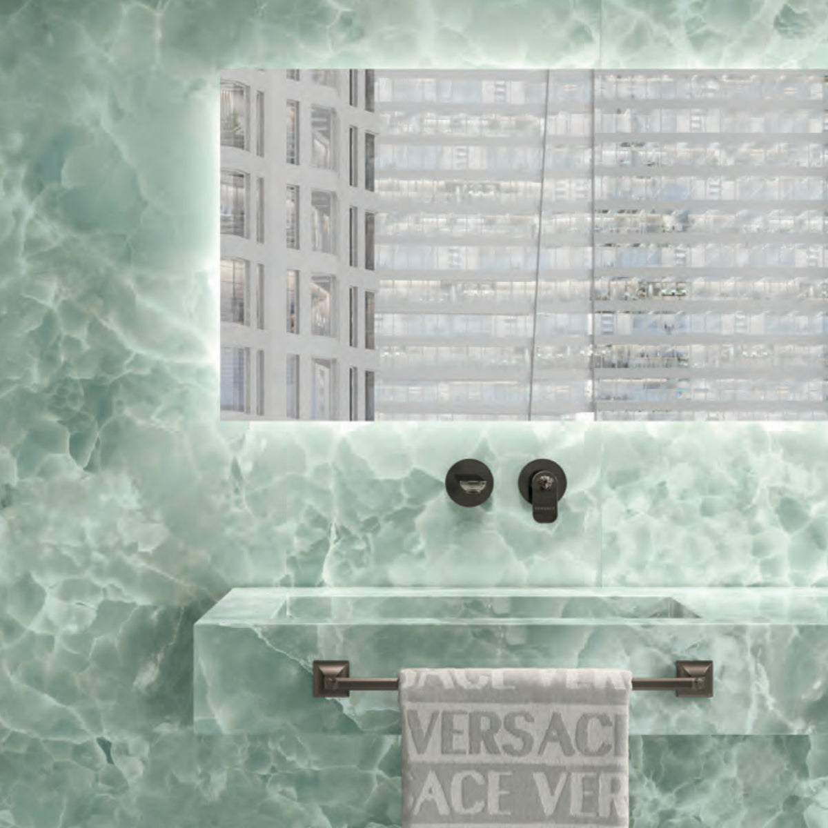 Céramique Onyx Green Collection Gemstone de Versace Ceramics