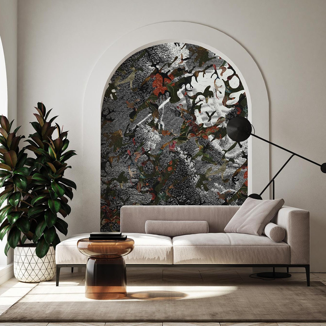 Papier peint Paradis Perdu Black & White Edition de MaVoix 