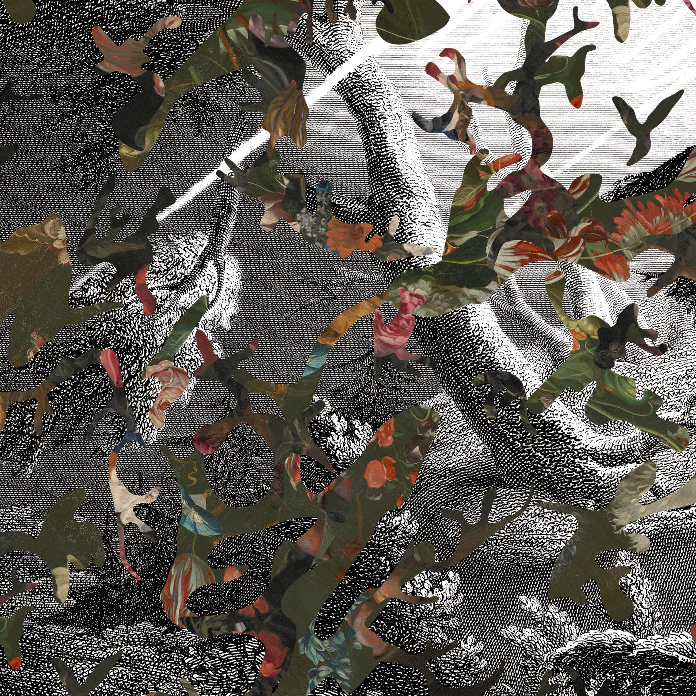 Papier peint Paradis Perdu Black & White Edition de MaVoix 