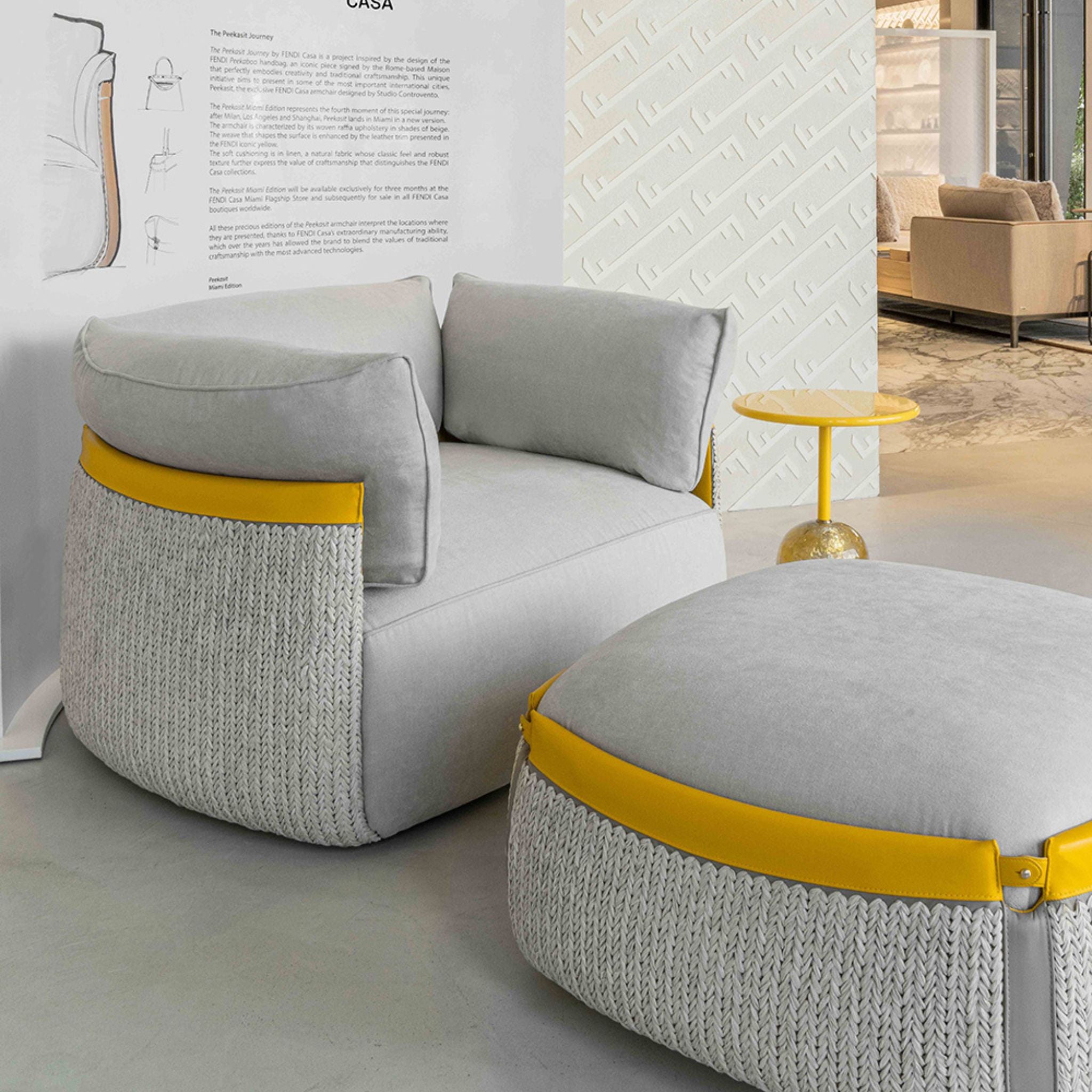 Fauteuil Peekasit Miami Edition de Fendi Casa