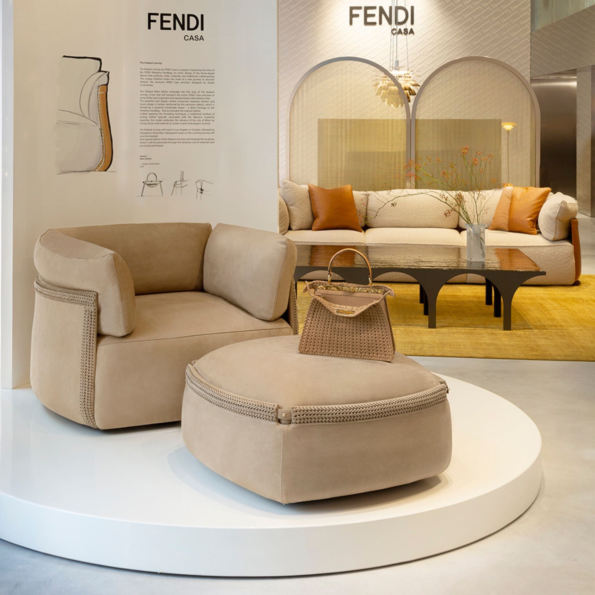 Peekasit Milan Edition Armchair by Fendi Casa