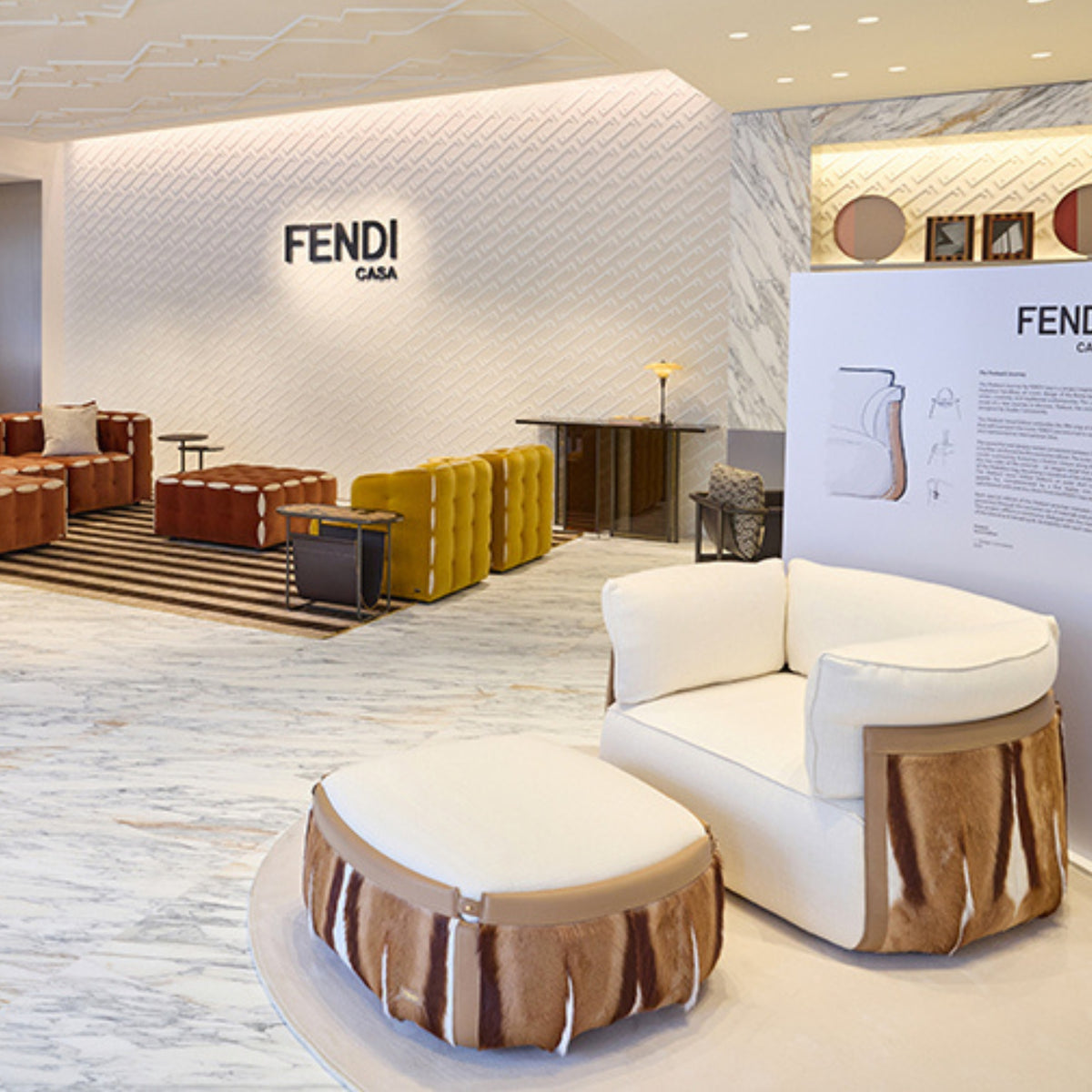 Fauteuil Peekasit Seoul Edition de Fendi Casa