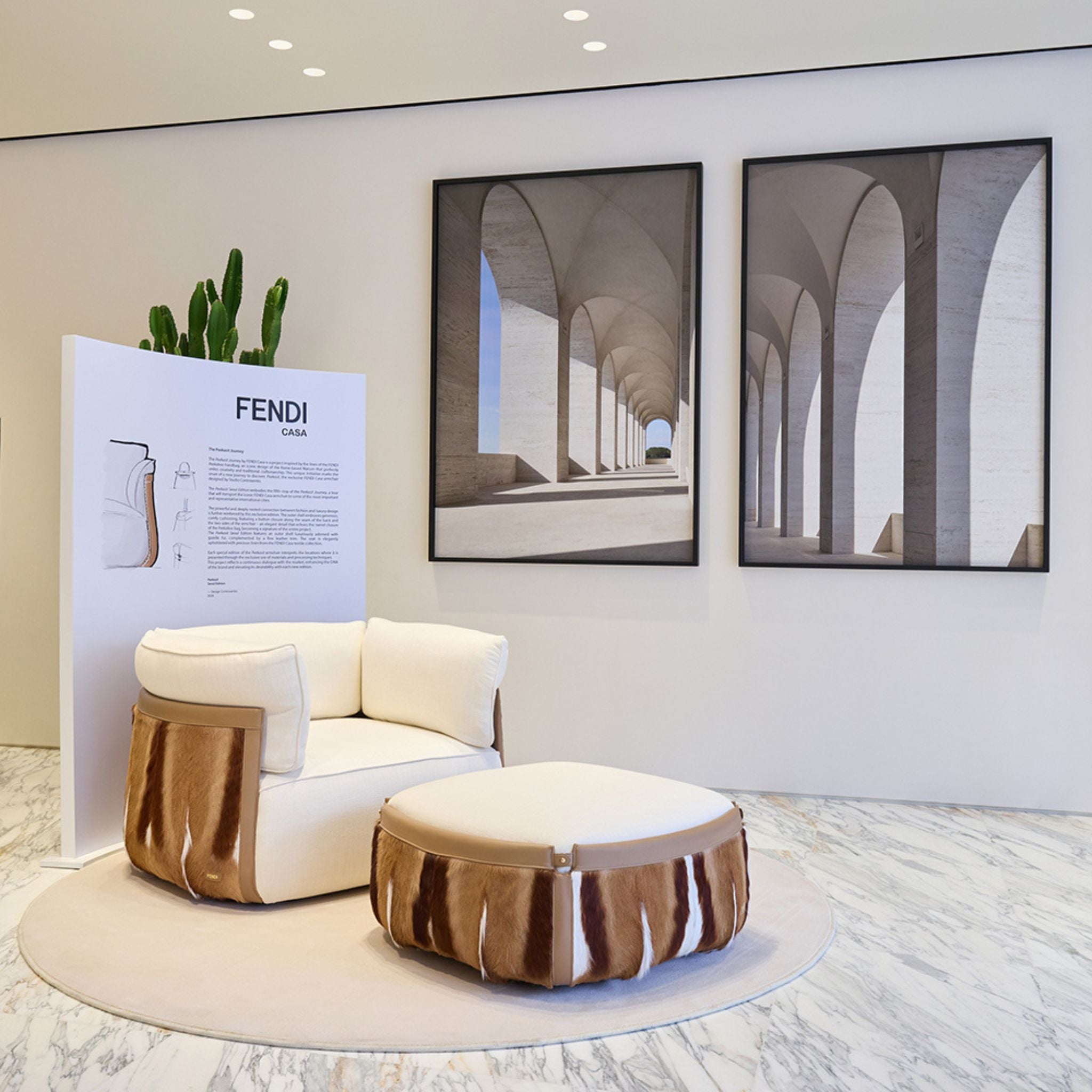 Fauteuil Peekasit Seoul Edition de Fendi Casa