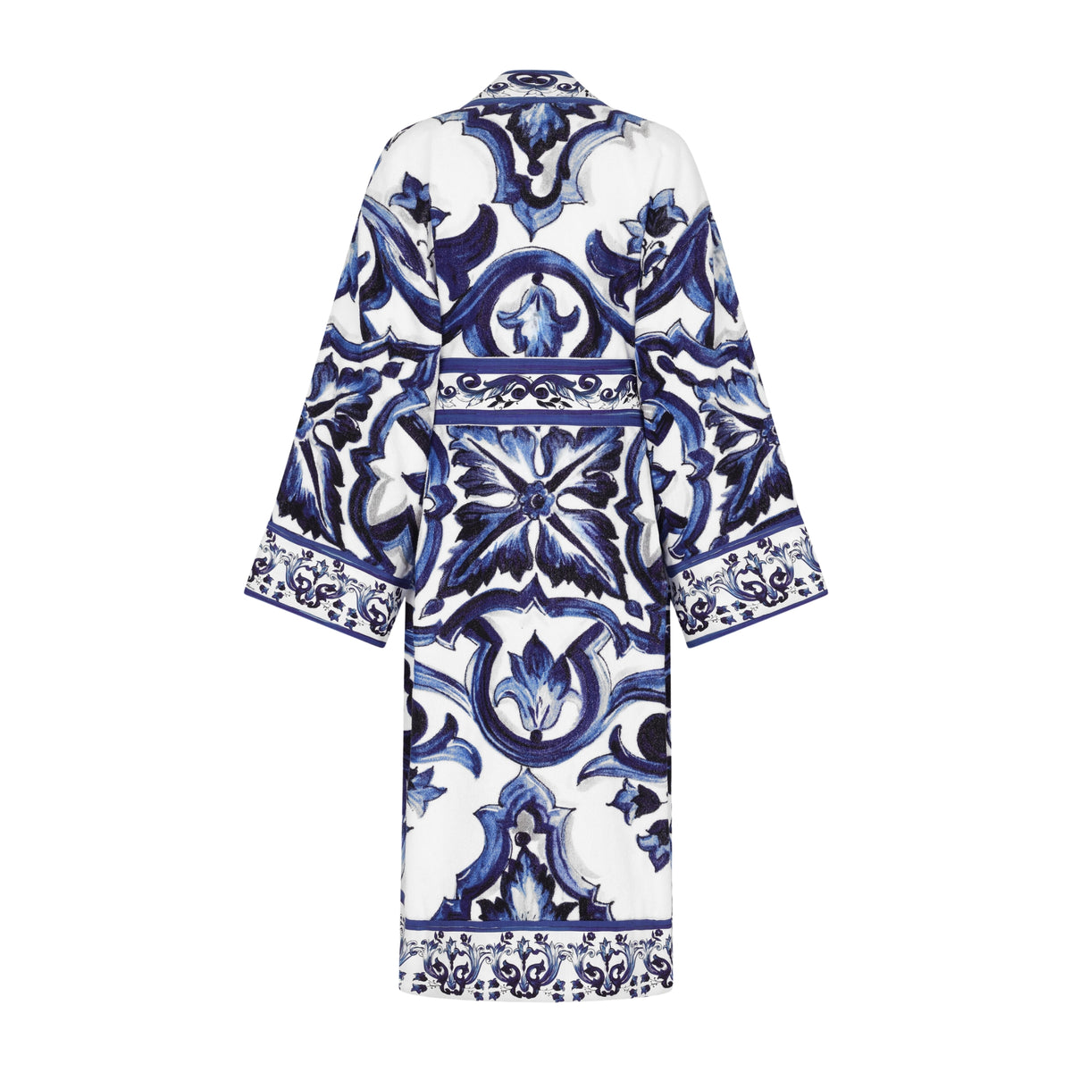Peignoir en coton éponge Blu Mediterraneo de Dolce & Gabbana Casa