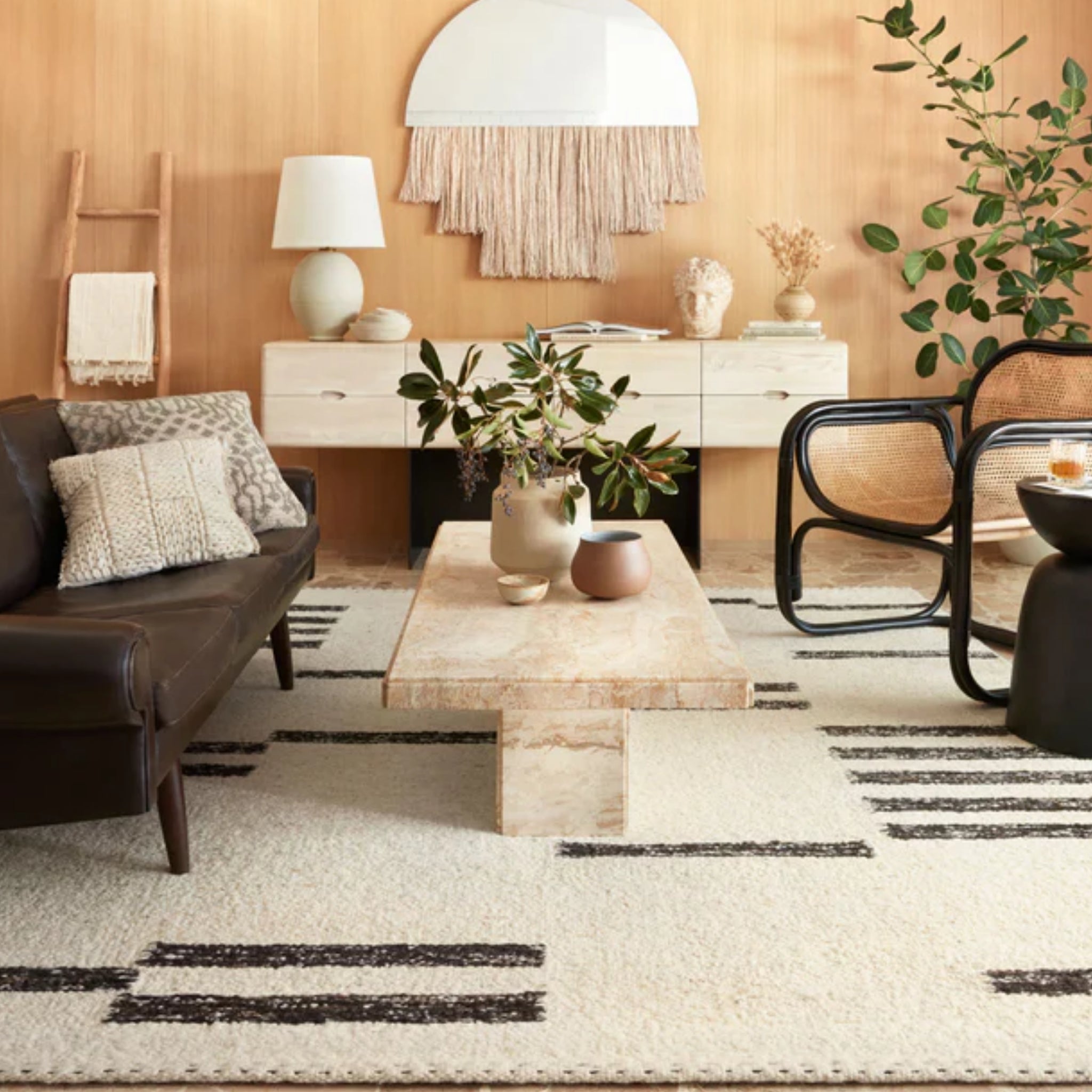 Tapis Roman Natural de Loloi