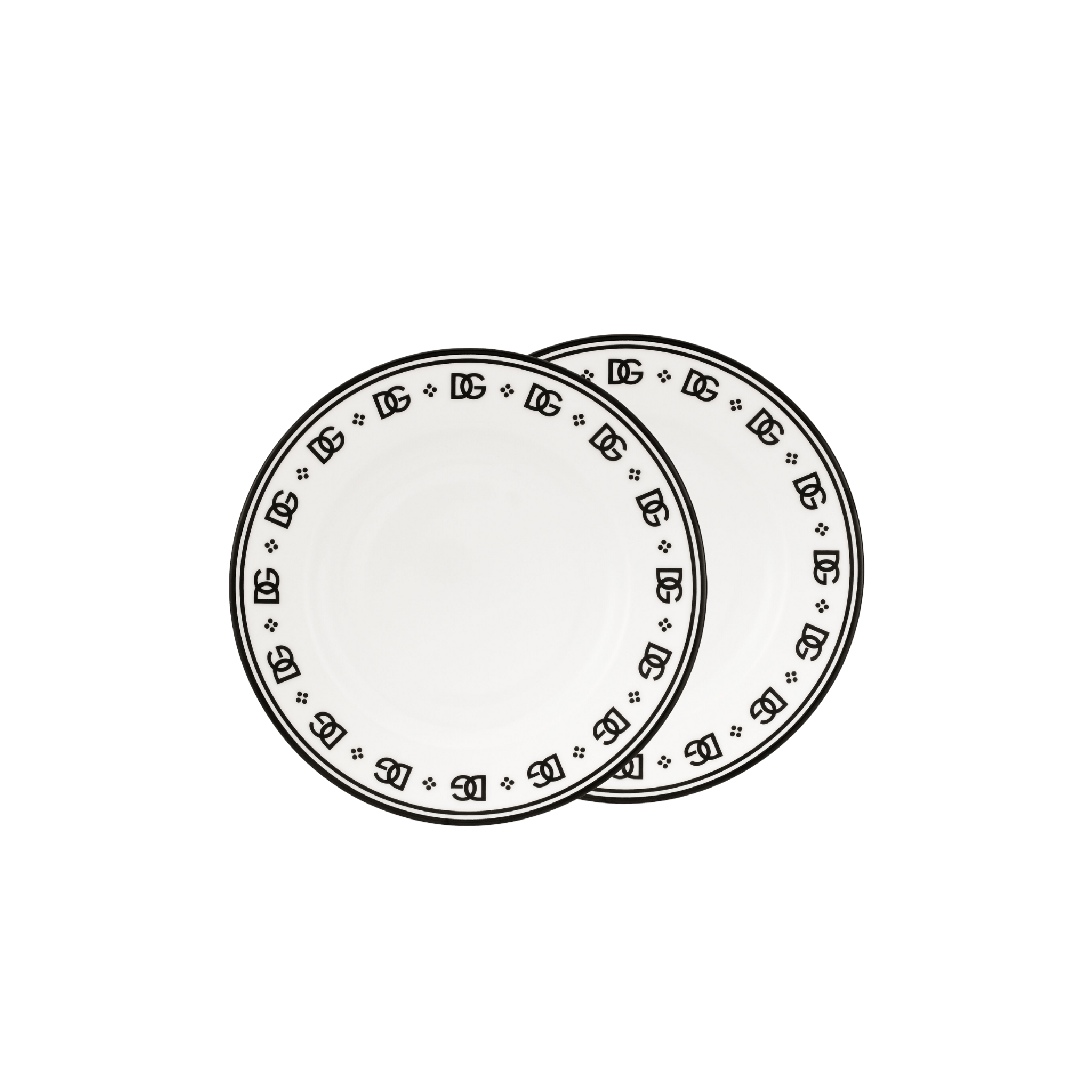 Set de 2 assiettes à soupe en porcelaine de Dolce & Gabbana Casa