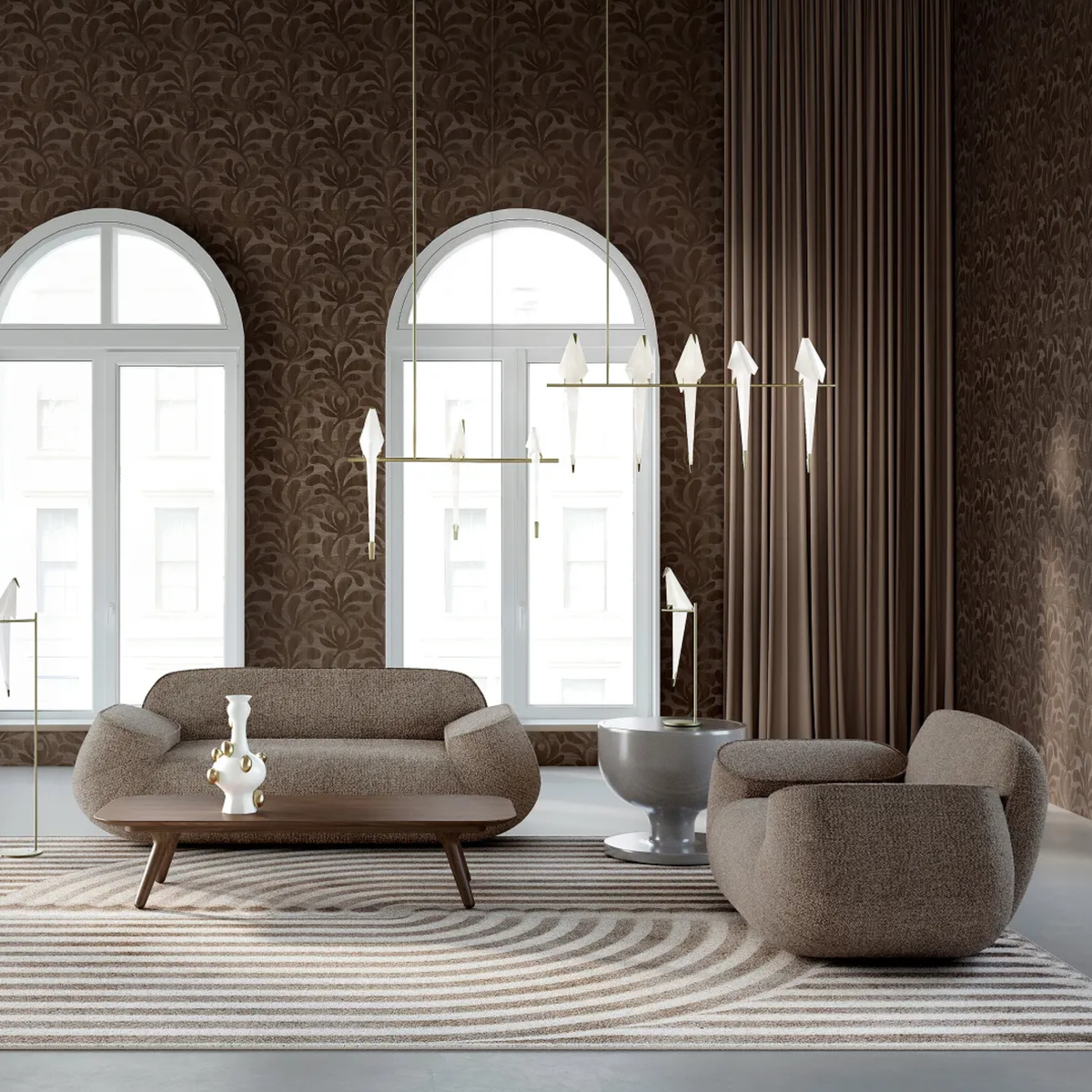 Tapis Sand Rond Timeless Morning Dunes de Moooi