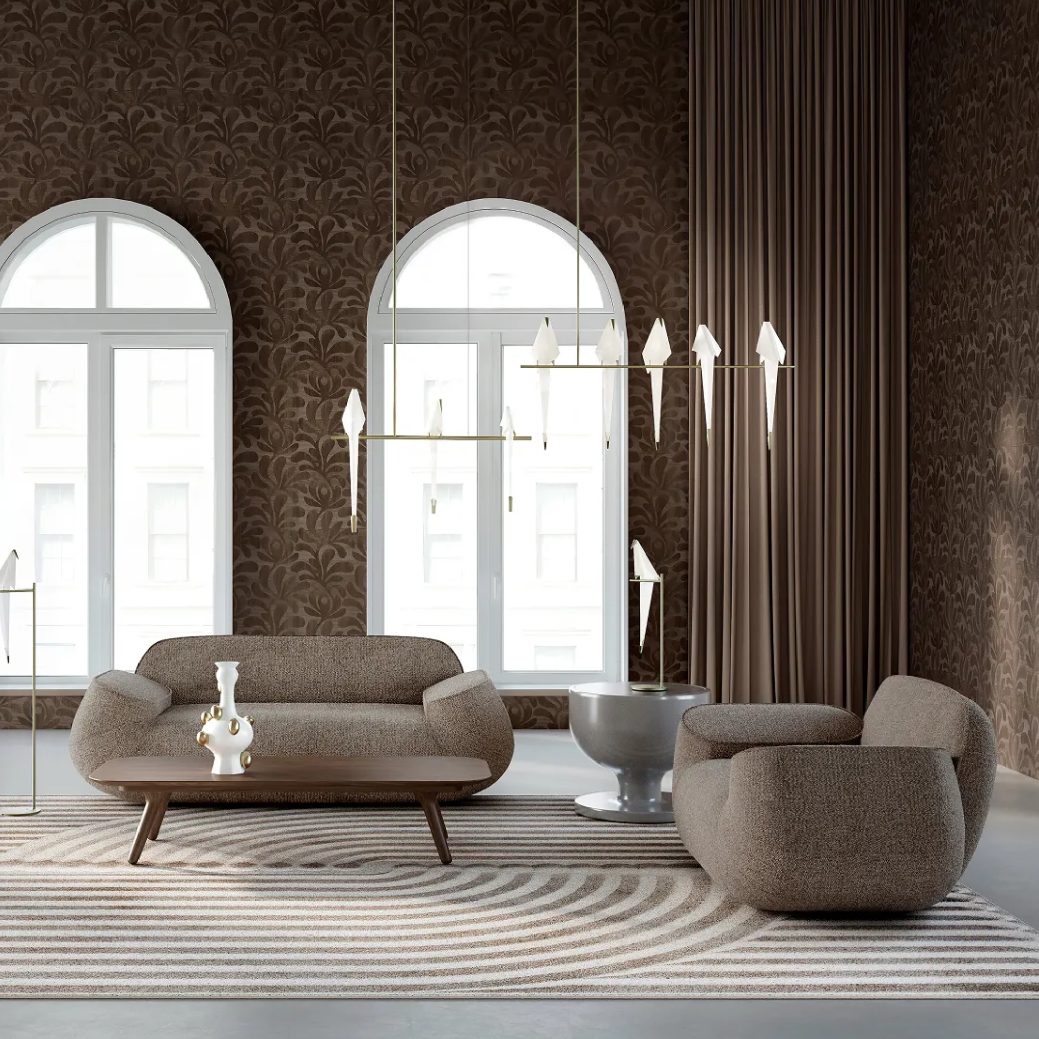 Tapis Sand Rond Timeless Morning Dunes de Moooi