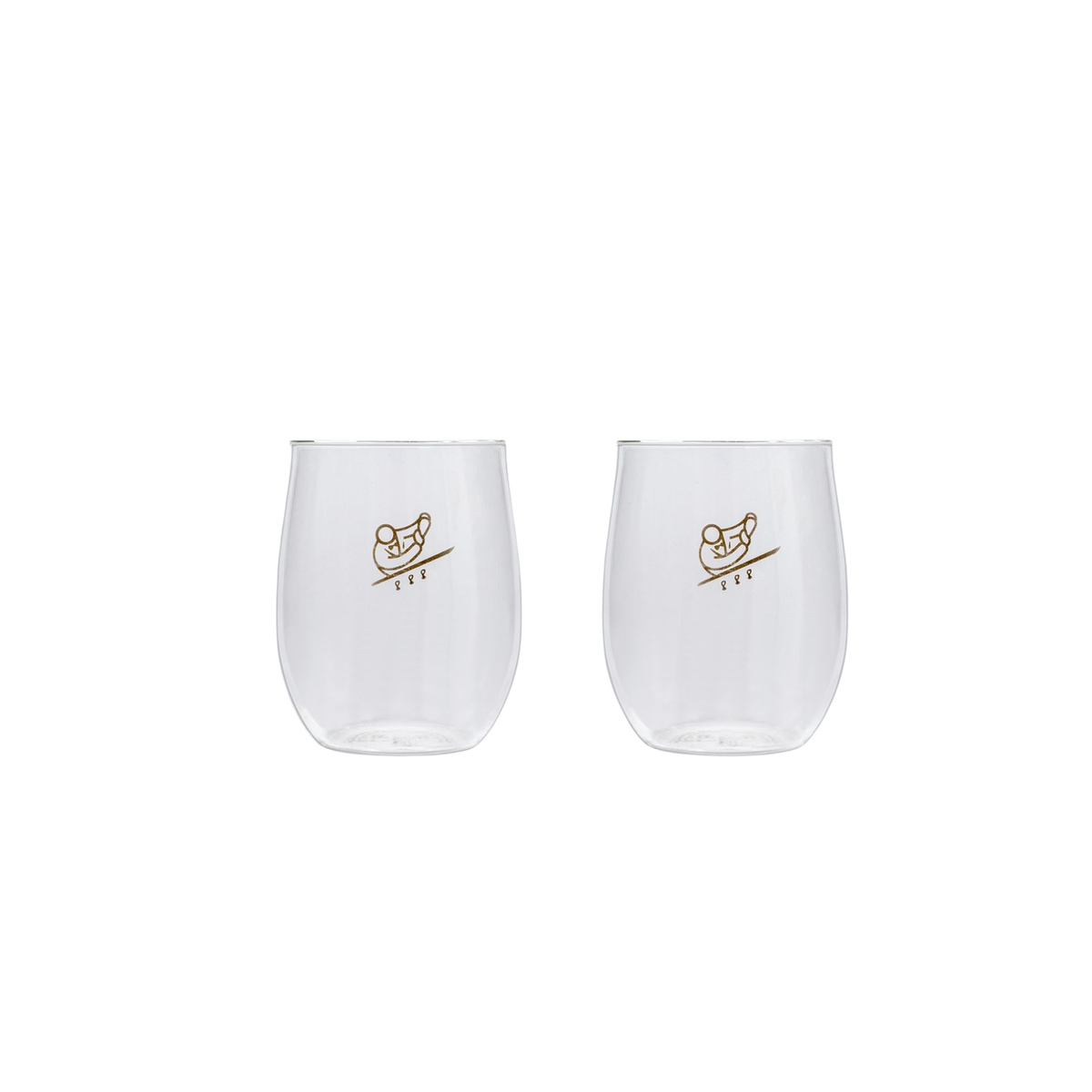 Set of 2 White Wine Glasses