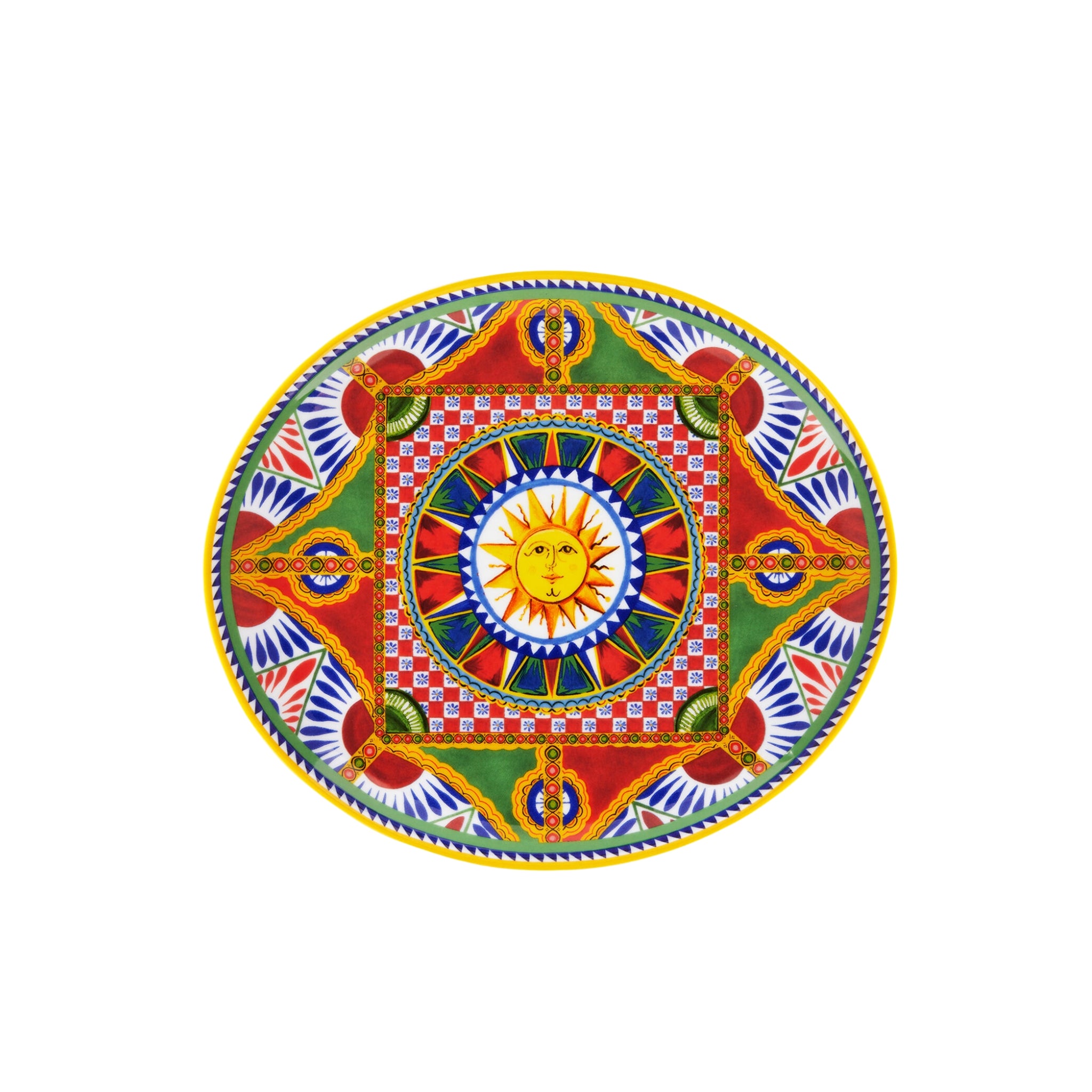 Plateau ovale en porcelaine Carretto Siciliano de Dolce & Gabbana Casa