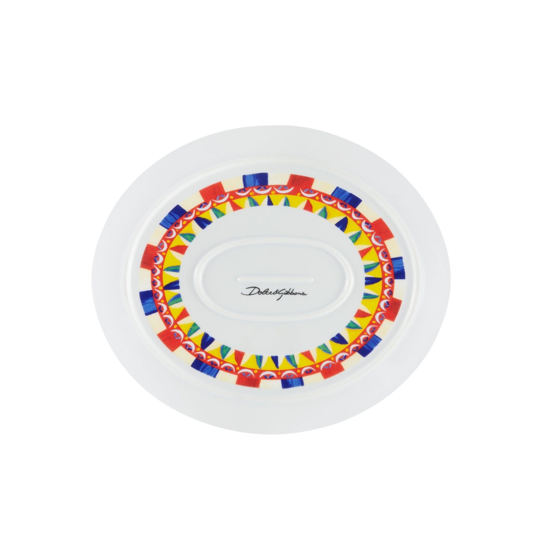 Plateau ovale en porcelaine Carretto Siciliano de Dolce & Gabbana Casa
