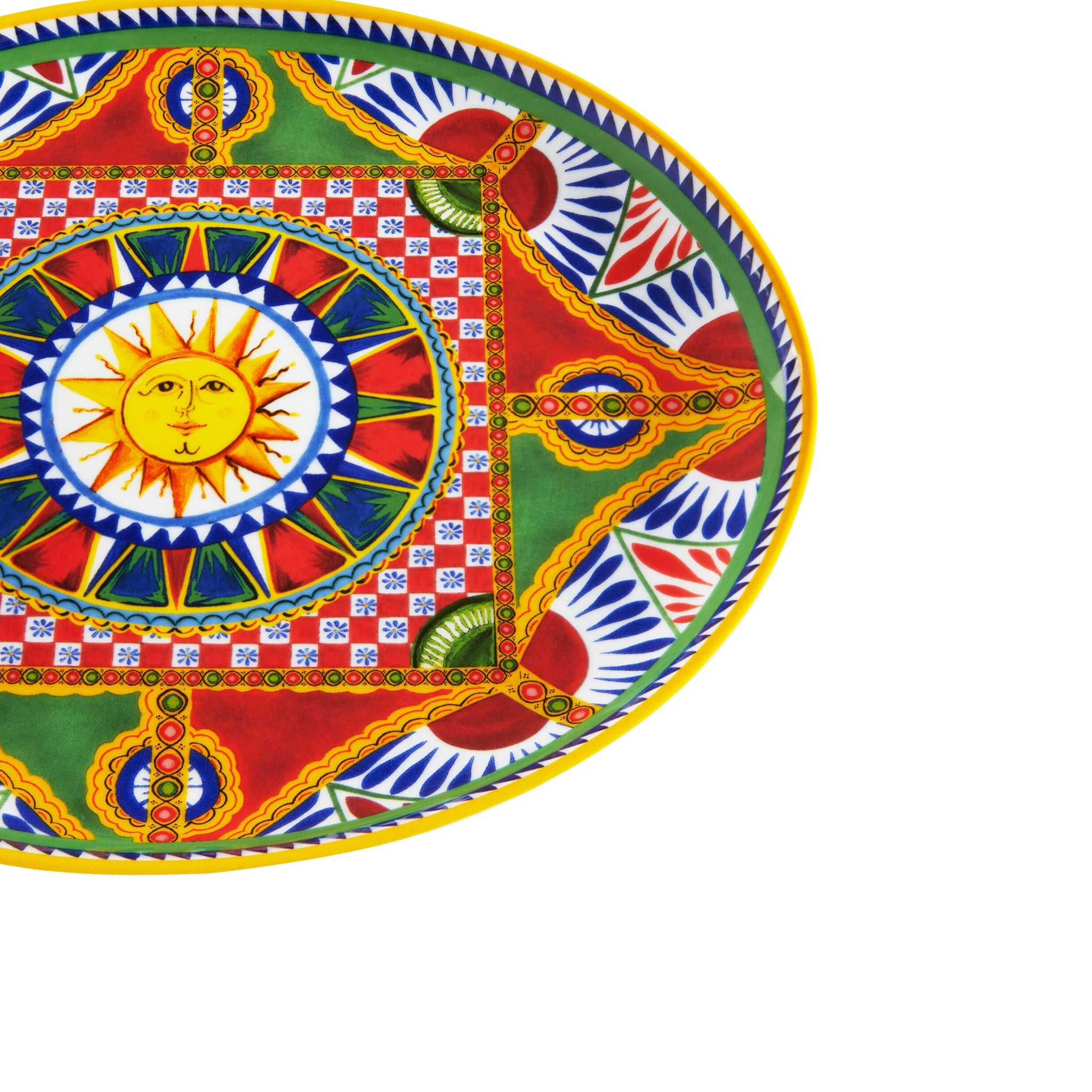 Plateau ovale en porcelaine Carretto Siciliano de Dolce & Gabbana Casa