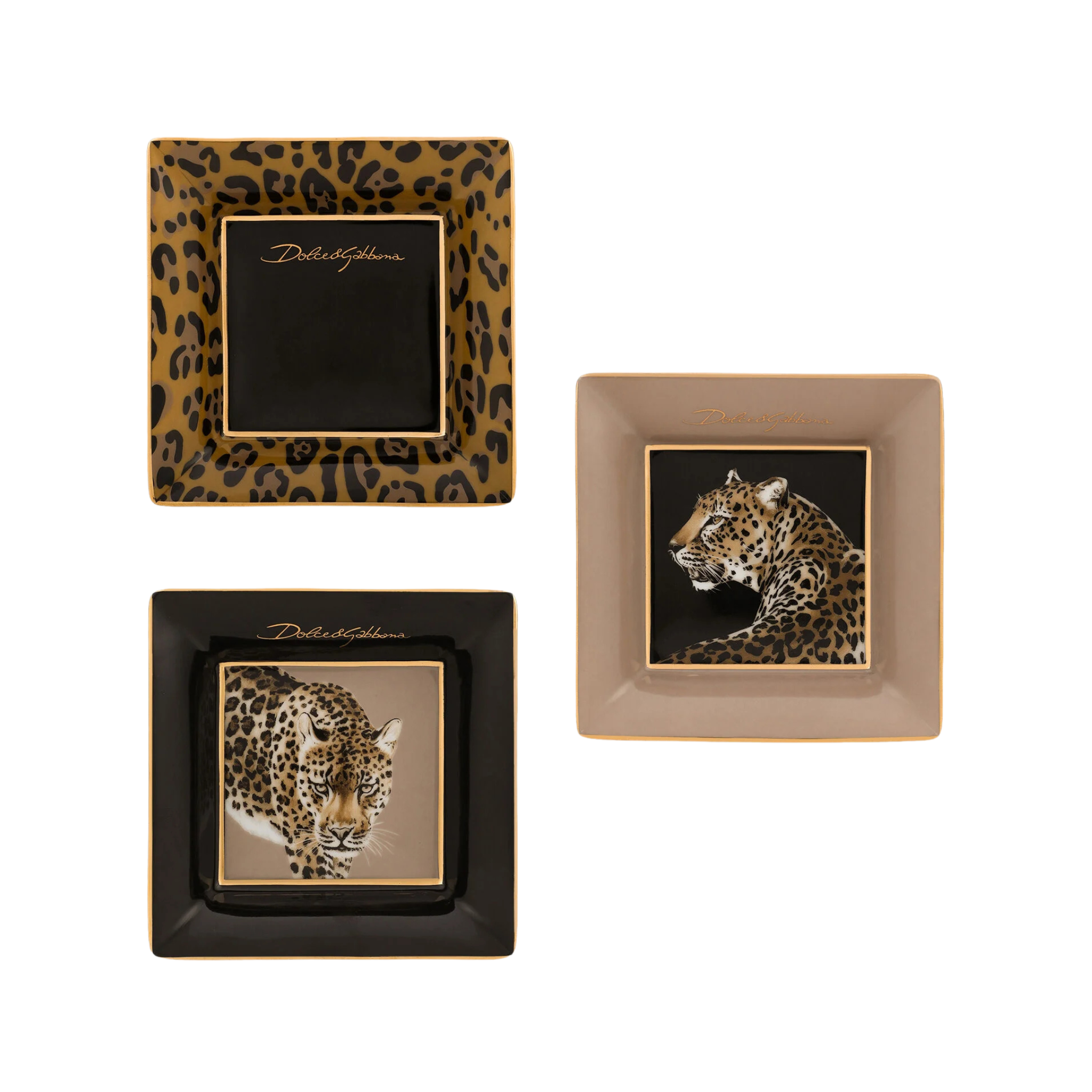 Set de 3 plateaux en porcelaine de Dolce & Gabbana Casa