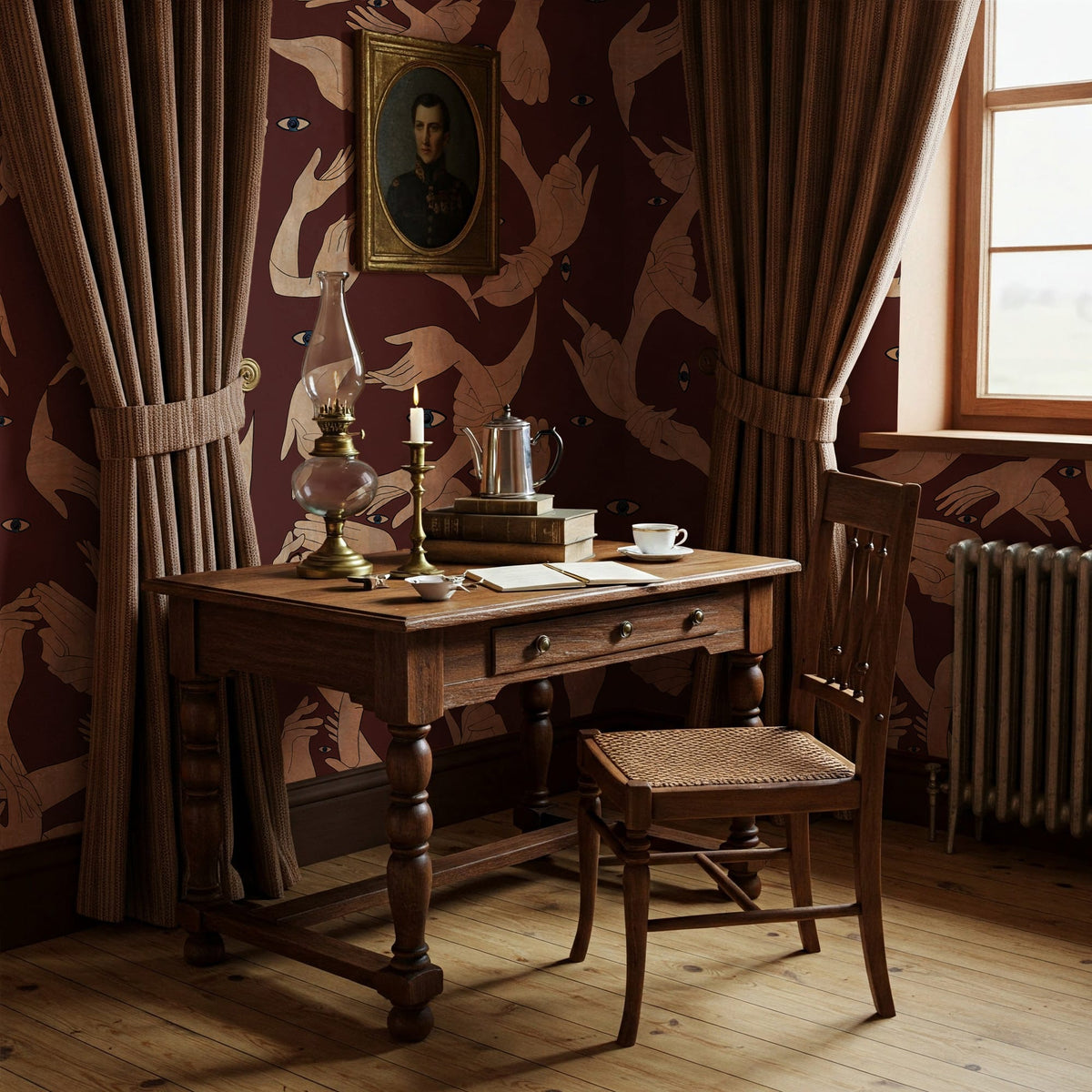 Papier peint Uno Nessuno Red Classic Burgundy