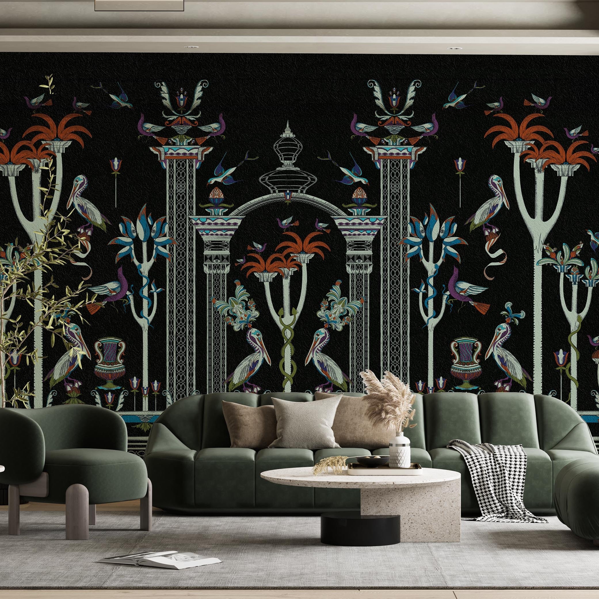 Papier peint Via Salvestrina 12 Nero Mezzanotte de MaVoix 