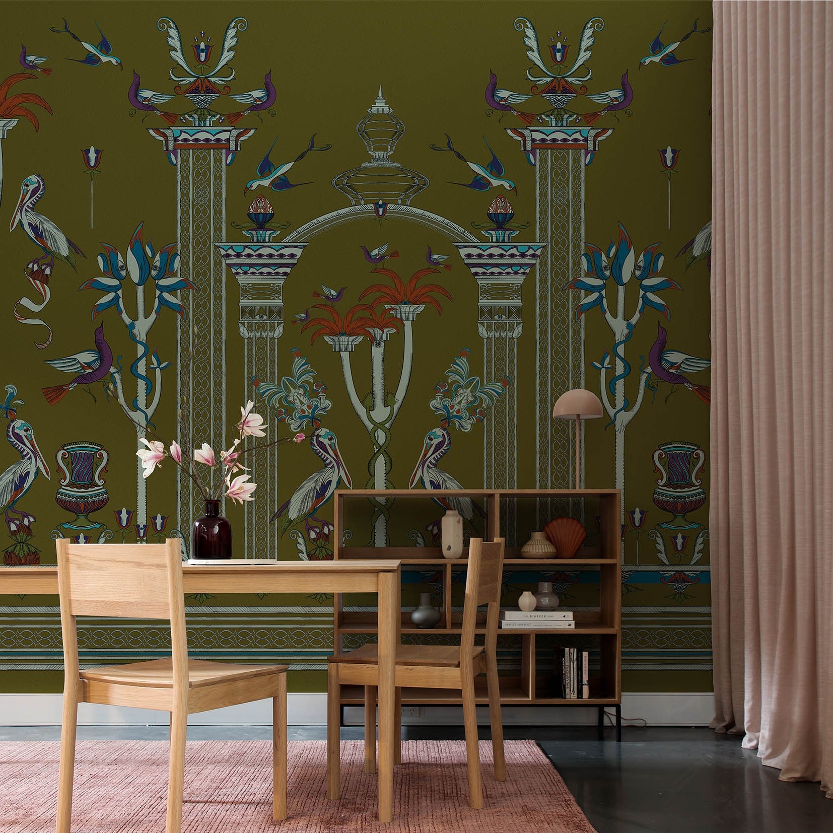 Papier peint Via Salvestrina 12 Verde Oliva de MaVoix 